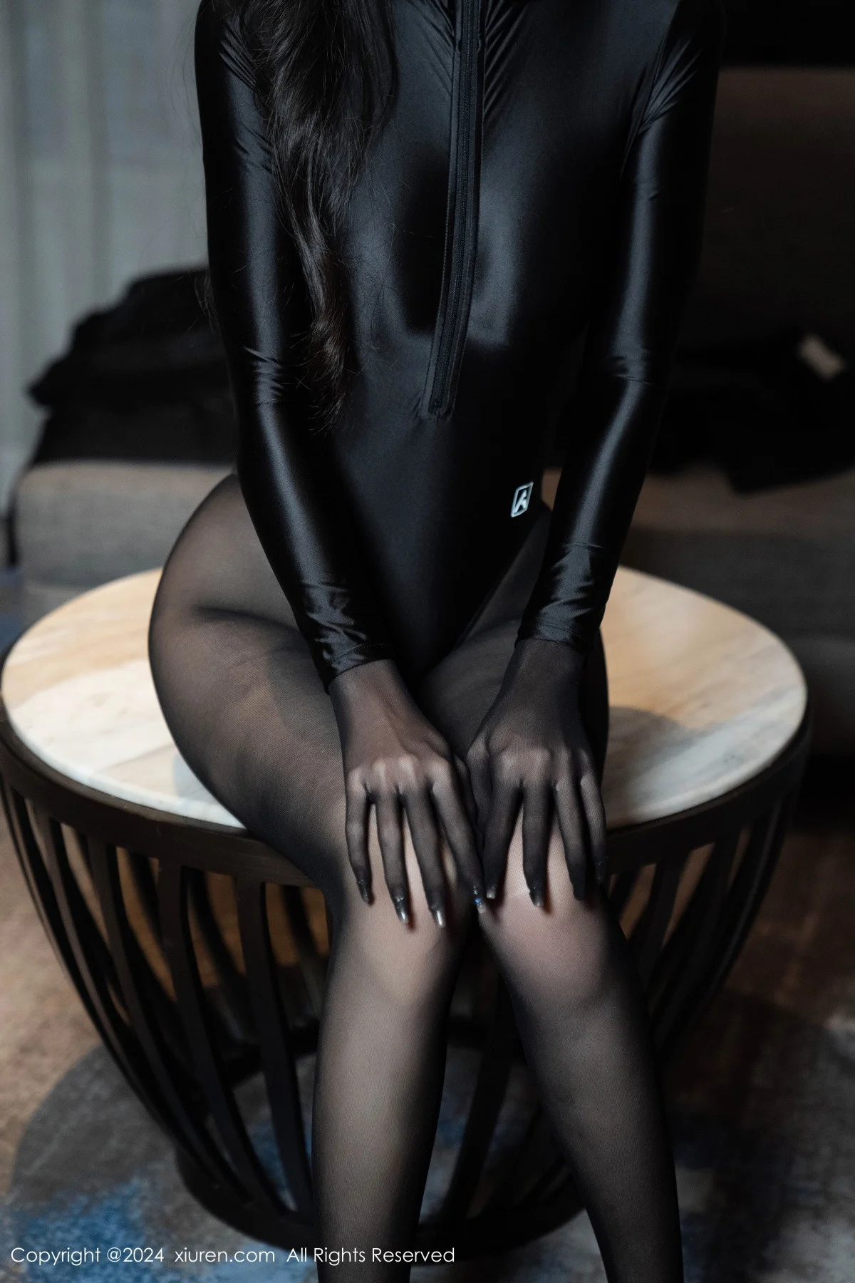 林星阑性感黑色高叉连体衣配超薄黑丝秀曼妙身姿绝美写真 第 66 张