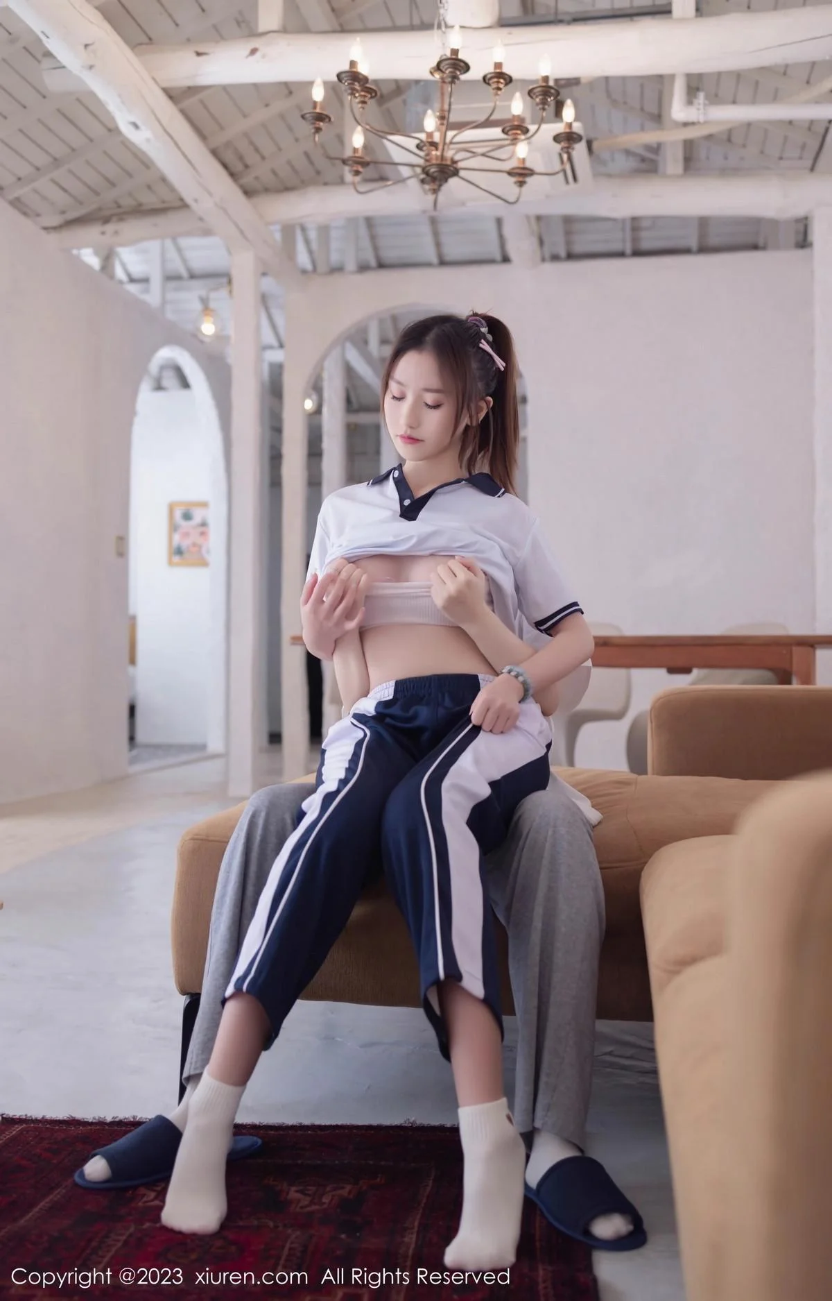 杏子Yada脱普蓝色学妹制服露白色内衣秀曼妙身姿绝美写真 第 44 张