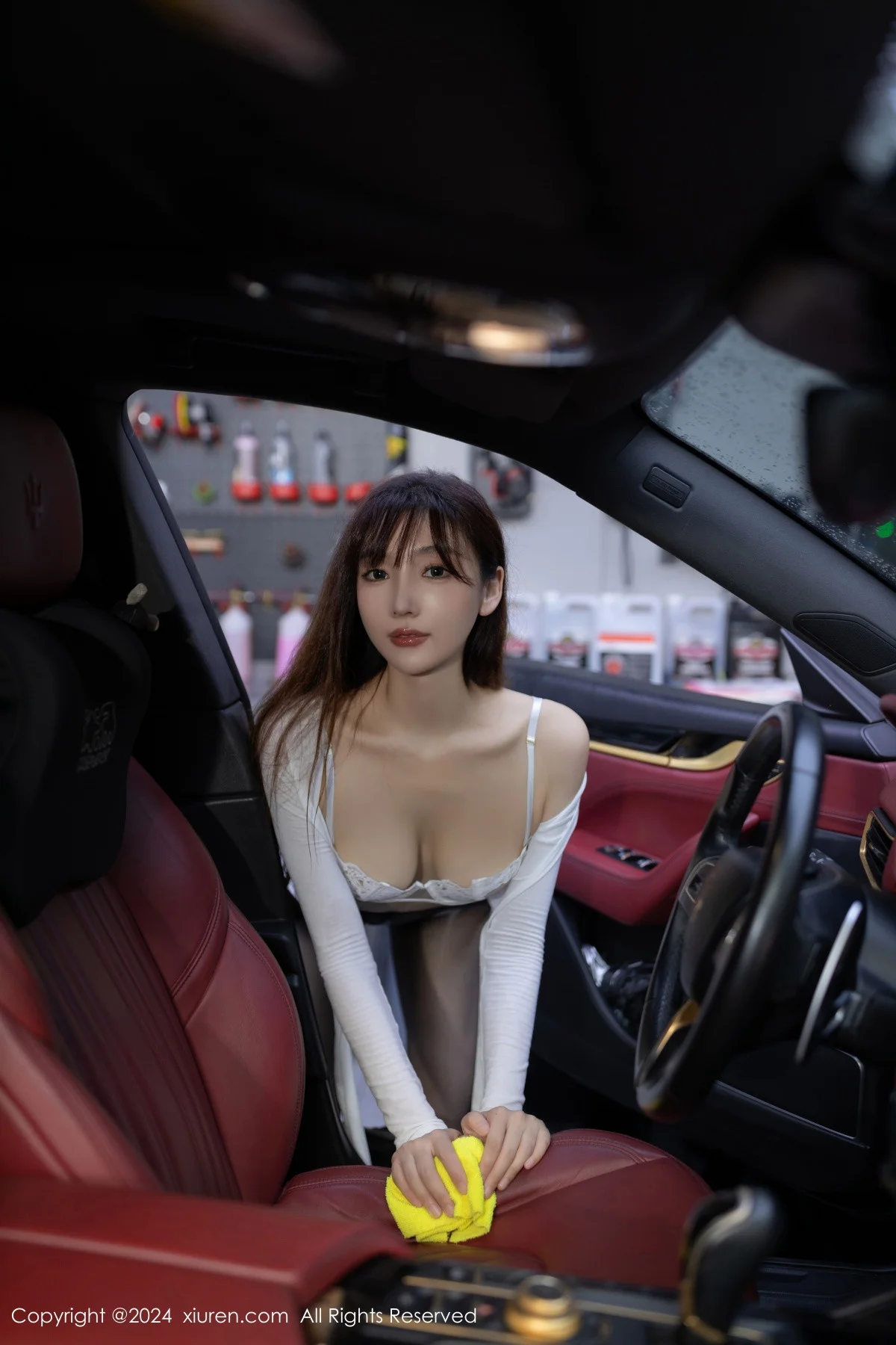 陆萱萱性感白色情趣内衣配超薄黑丝秀曼妙身姿撩人绝美写真 第 65 张