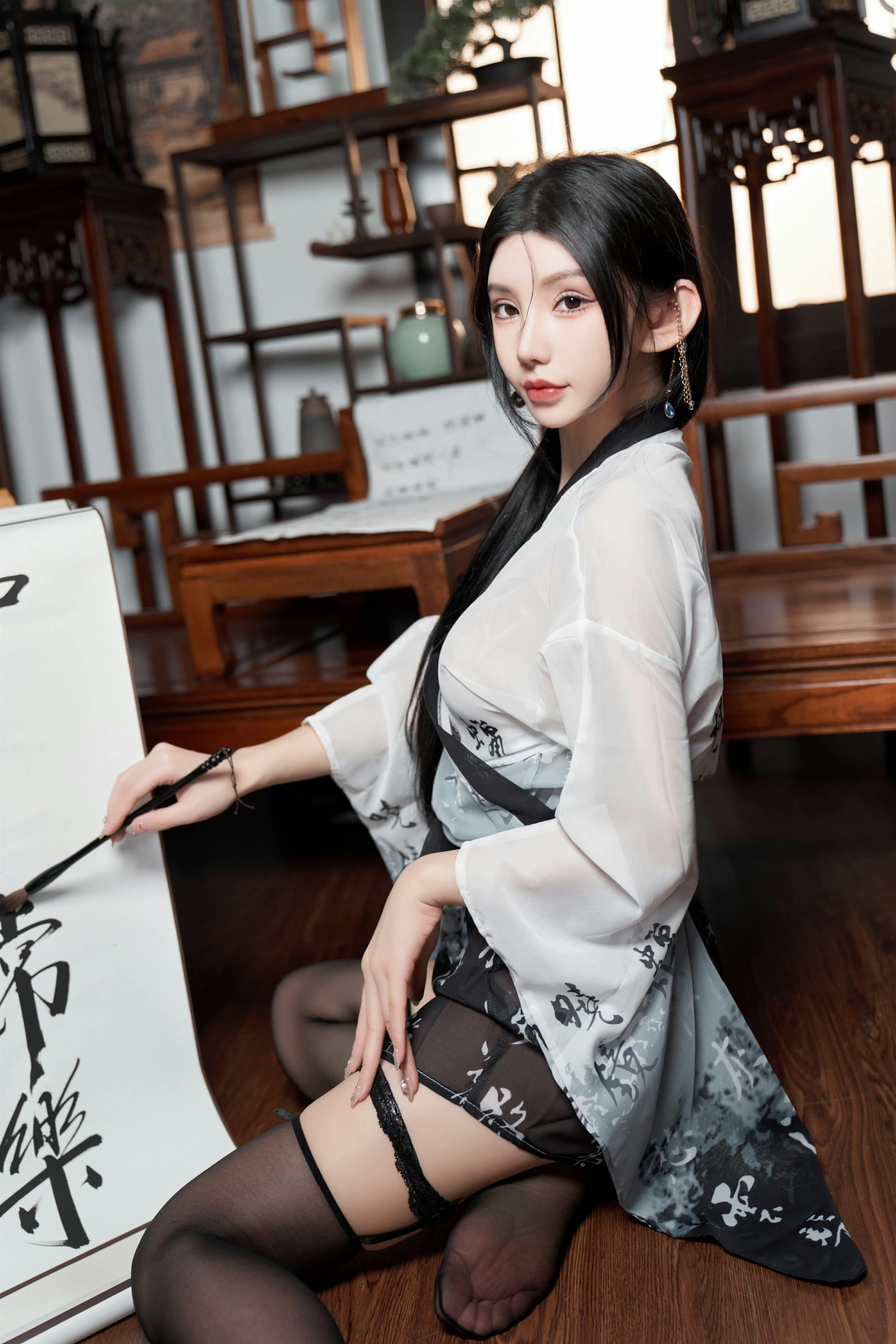 [秀人付费] 周于希Sally 诱人私拍福利 铃铛血滴子 第 23 张