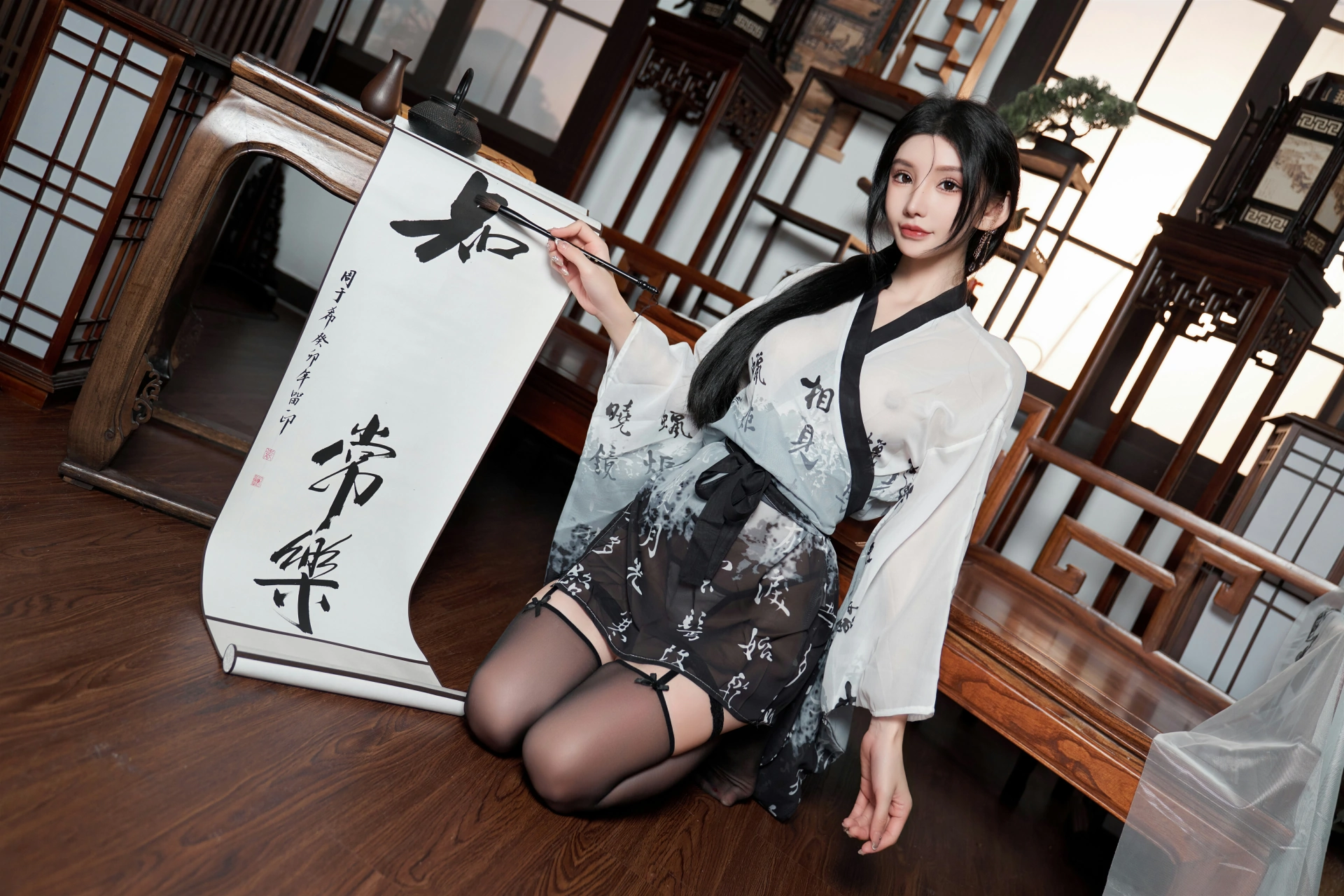 [秀人付费] 周于希Sally 诱人私拍福利 铃铛血滴子 第 24 张