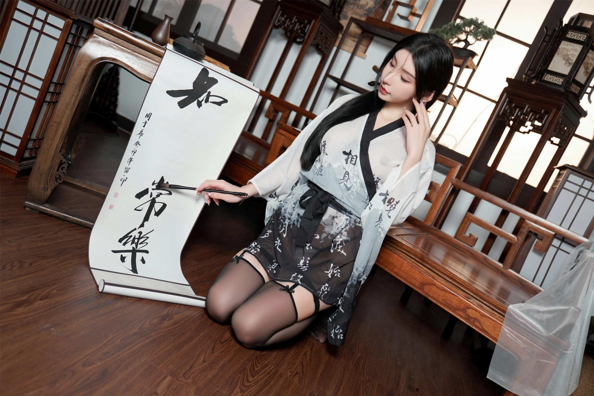 [秀人付费] 周于希Sally 诱人私拍福利 铃铛血滴子 第 25 张