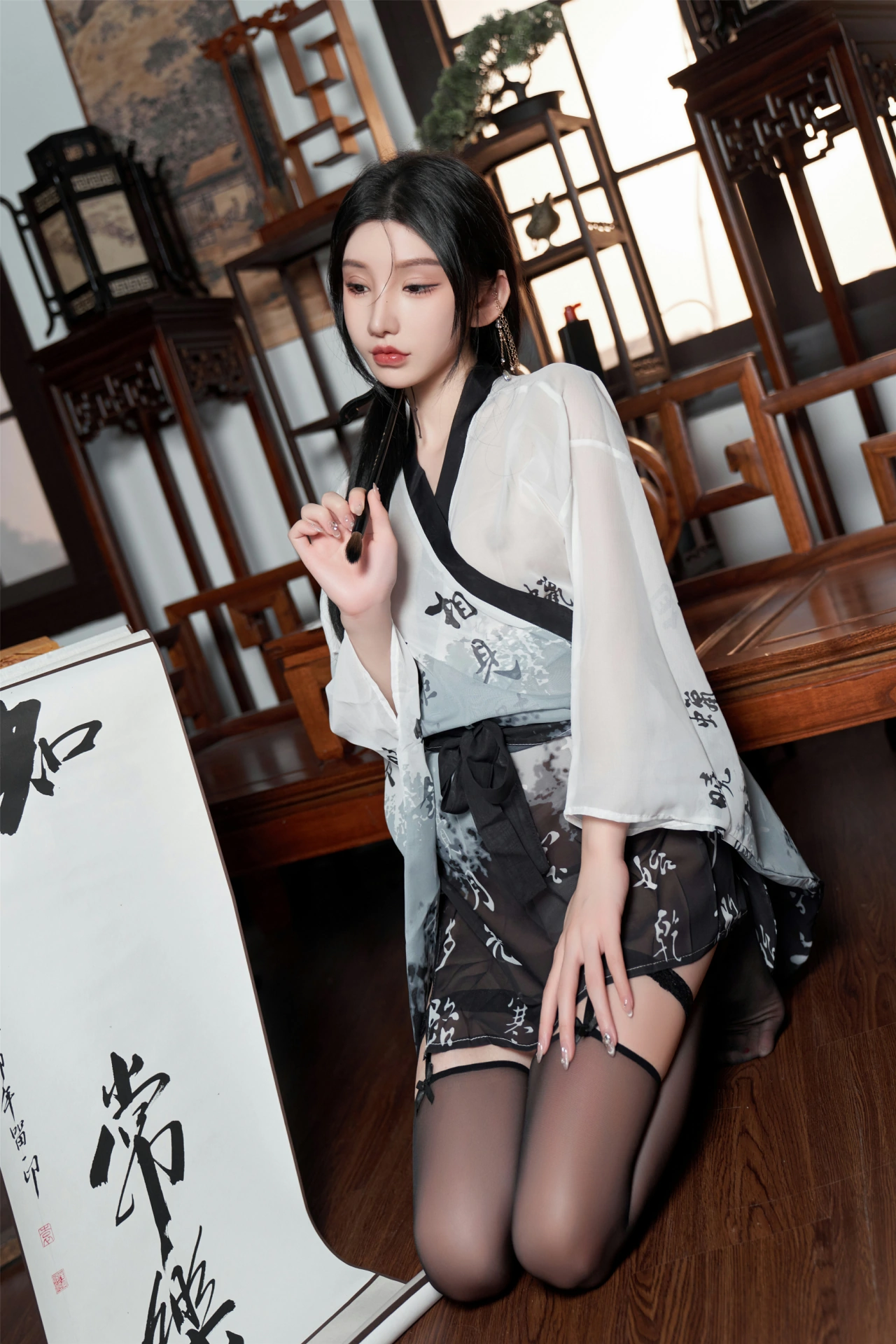 [秀人付费] 周于希Sally 诱人私拍福利 铃铛血滴子 第 26 张