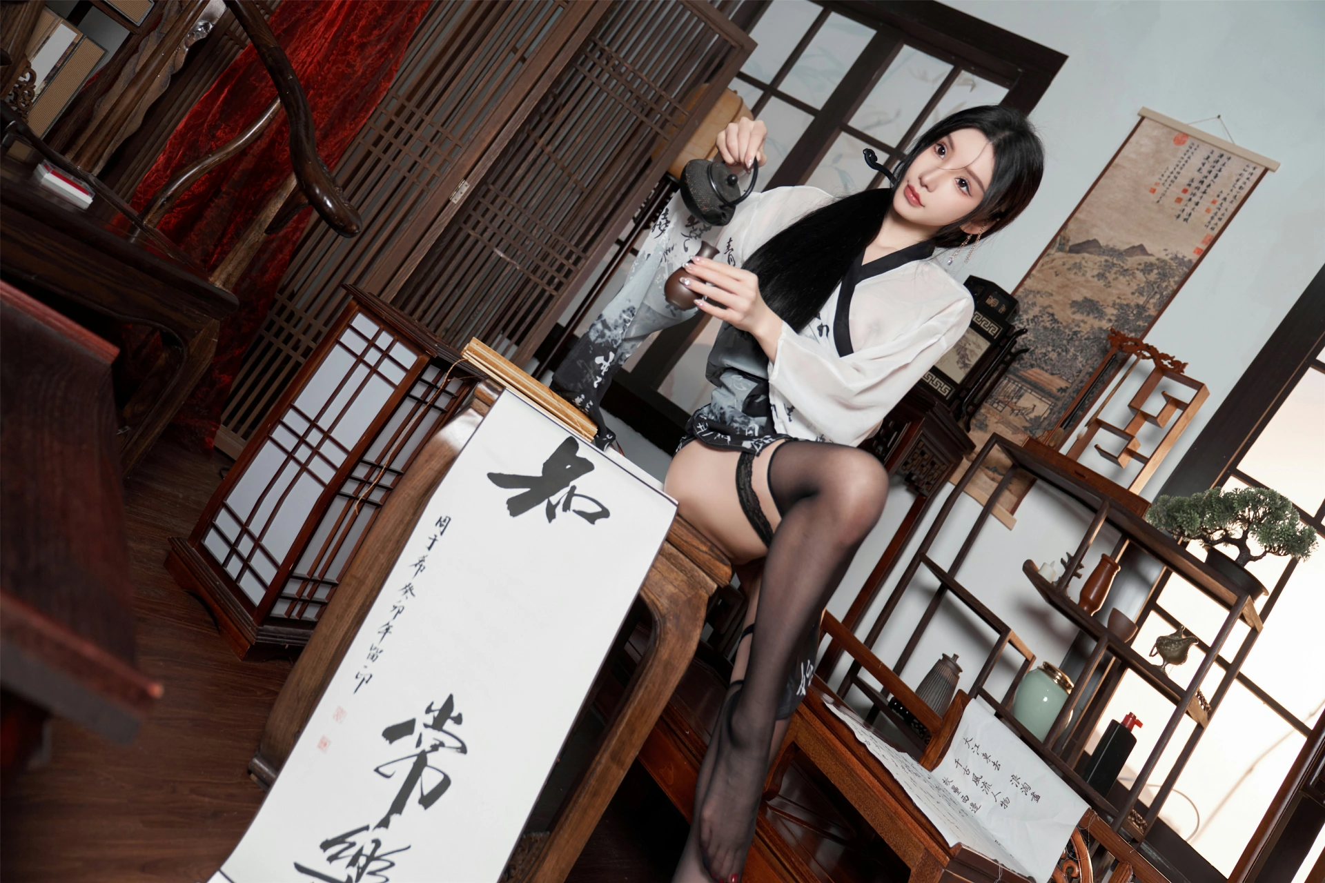 [秀人付费] 周于希Sally 诱人私拍福利 铃铛血滴子 第 33 张