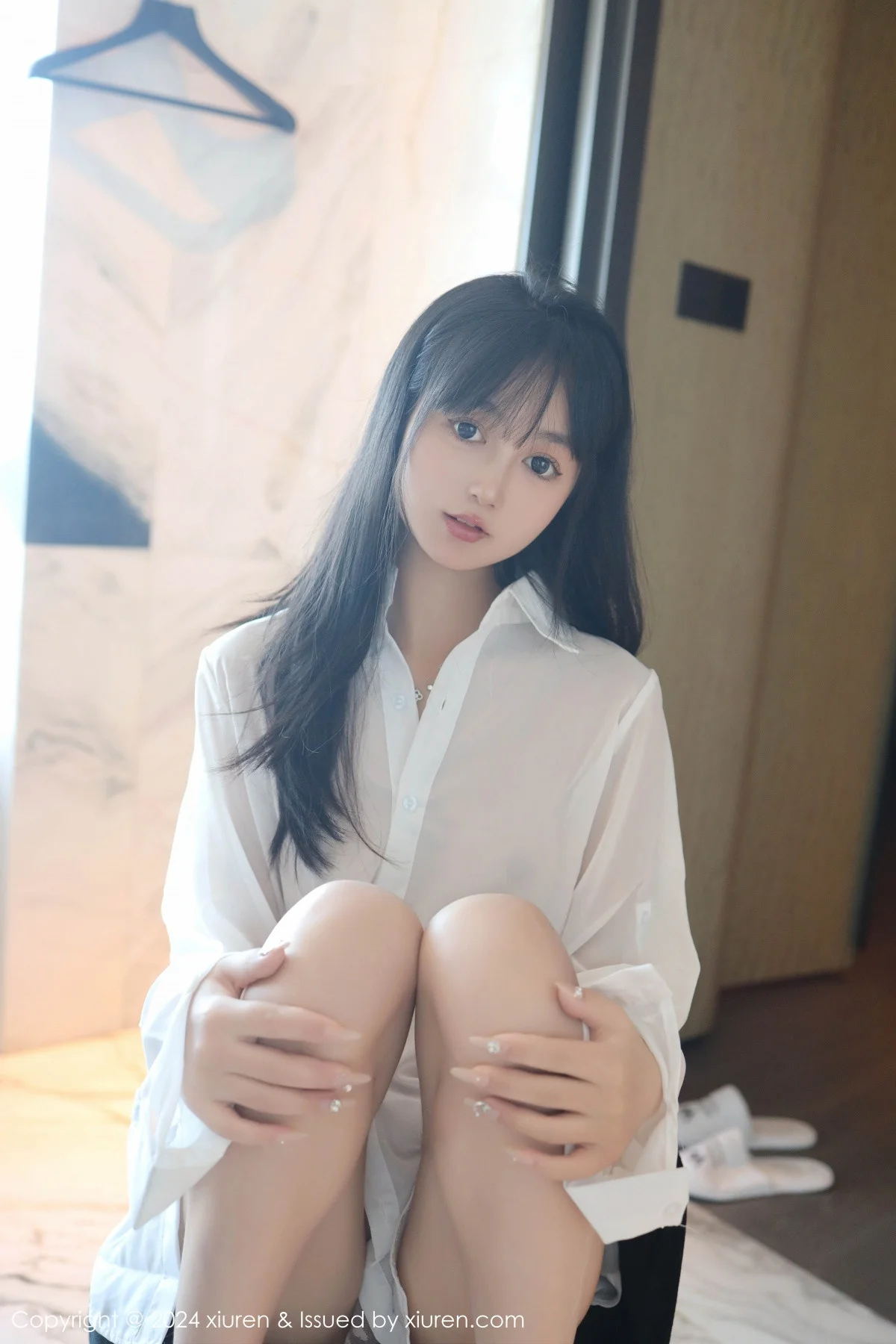 林好好私房浴室性感白色衬衣半脱秀曼妙身姿绝美写真 第 11 张