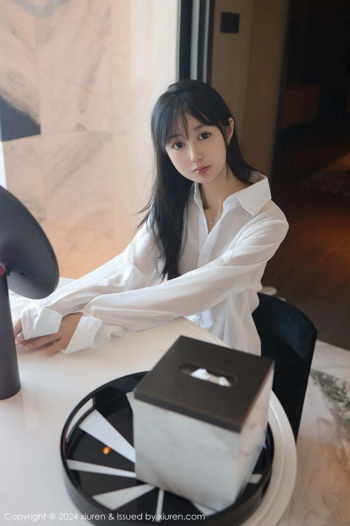 林好好私房浴室性感白色衬衣半脱秀曼妙身姿绝美写真 第 3 张