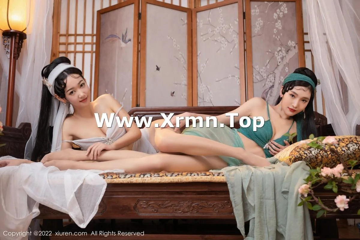 唐安琪＆陆萱萱古装合拍主题性感内衣配无内肉丝绝美写真 第 26 张