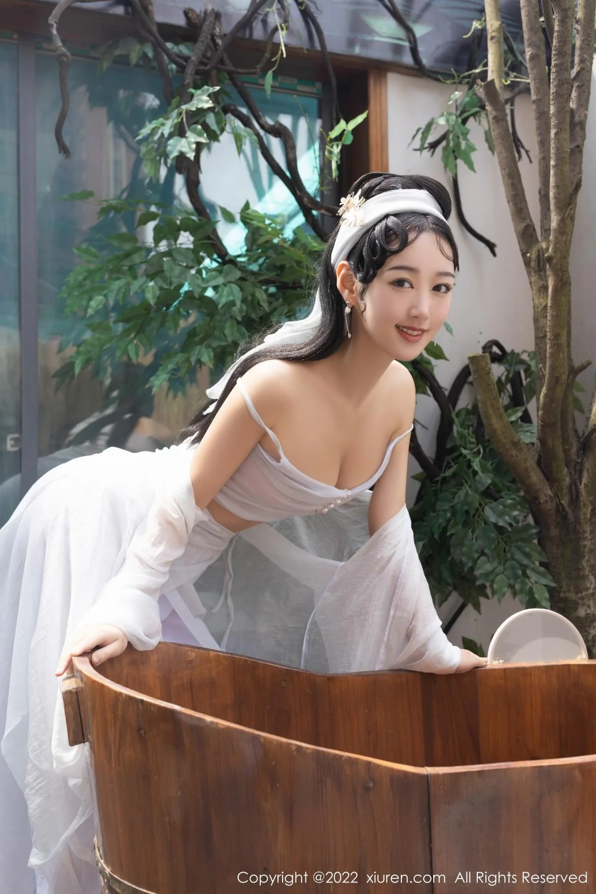 唐安琪＆陆萱萱古装合拍主题性感内衣配无内肉丝绝美写真 第 33 张