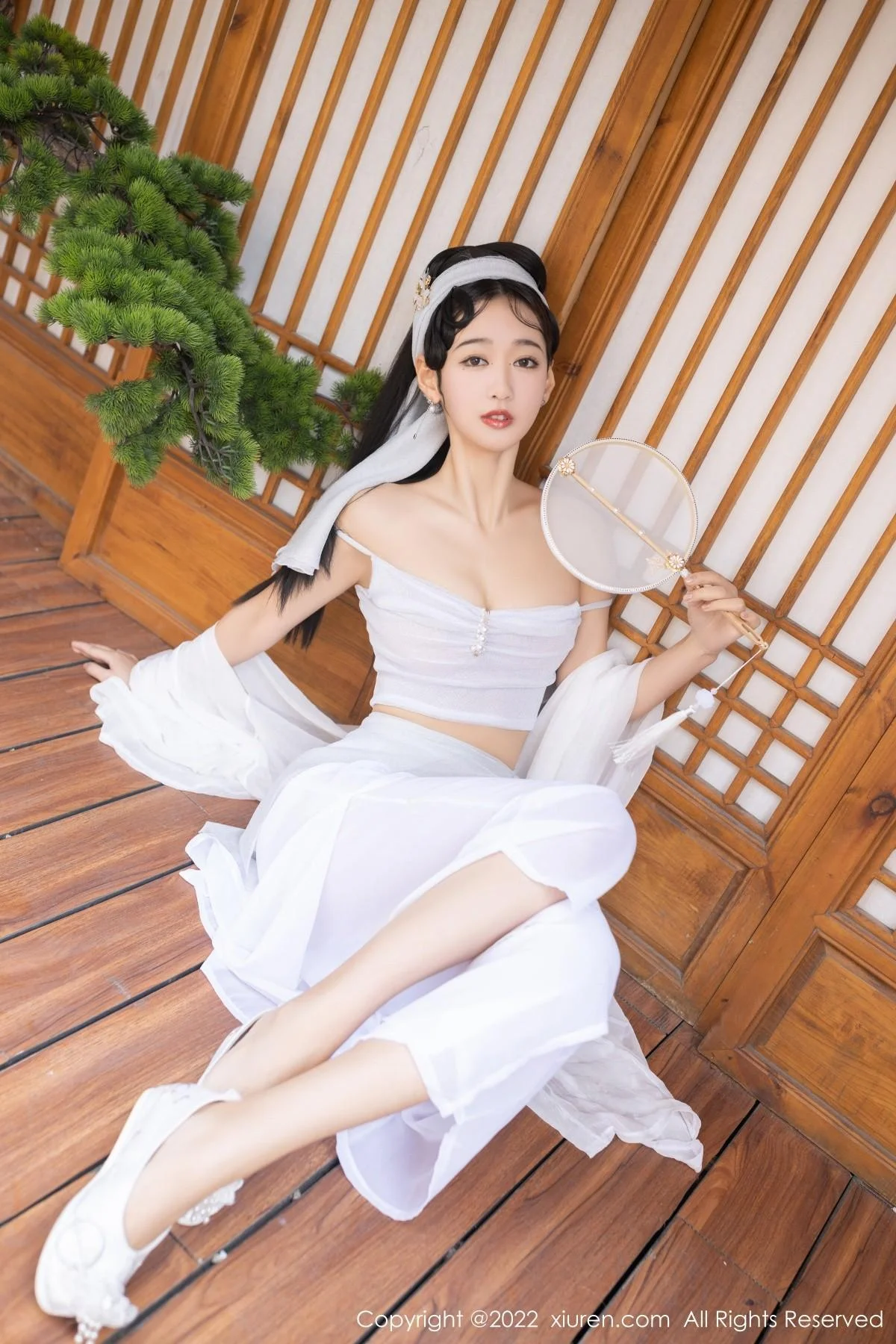 唐安琪＆陆萱萱古装合拍主题性感内衣配无内肉丝绝美写真 第 39 张