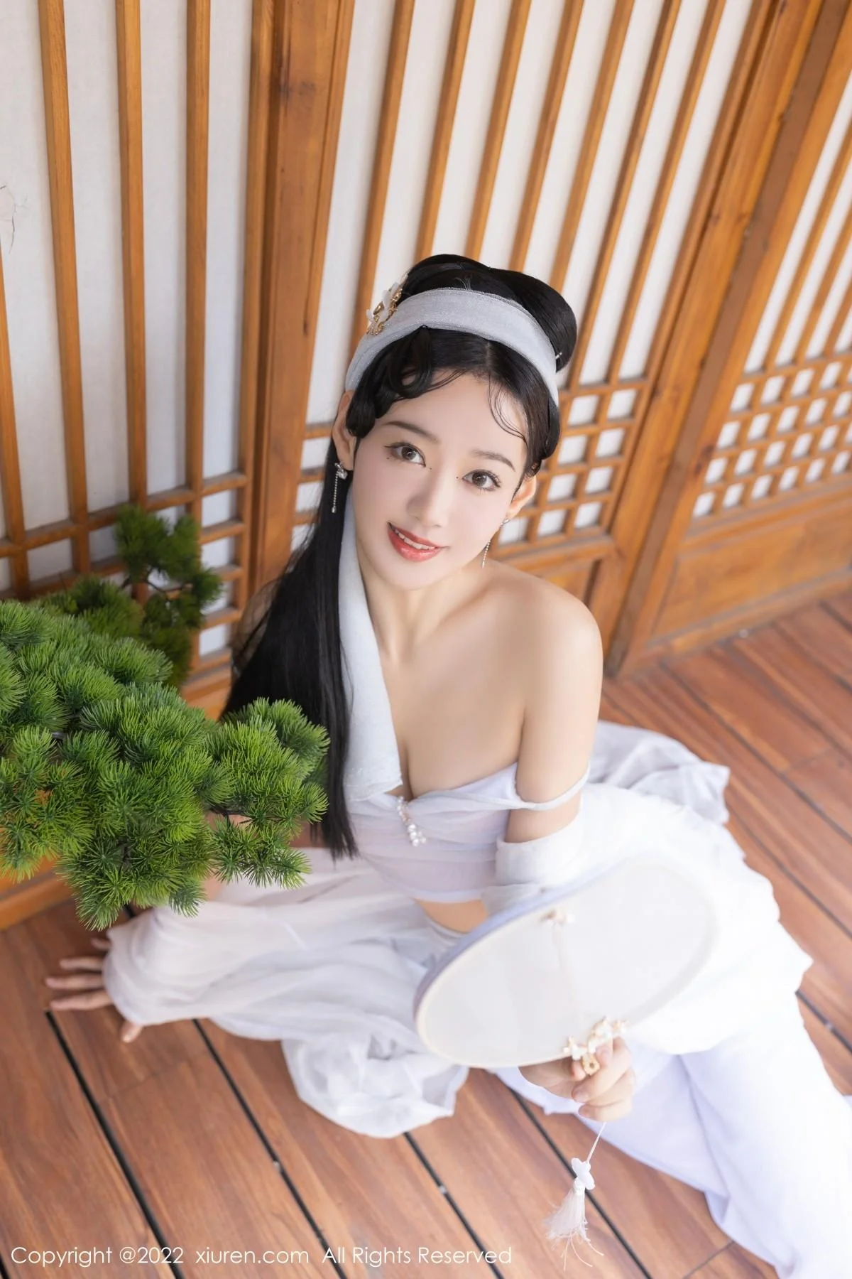 唐安琪＆陆萱萱古装合拍主题性感内衣配无内肉丝绝美写真 第 43 张