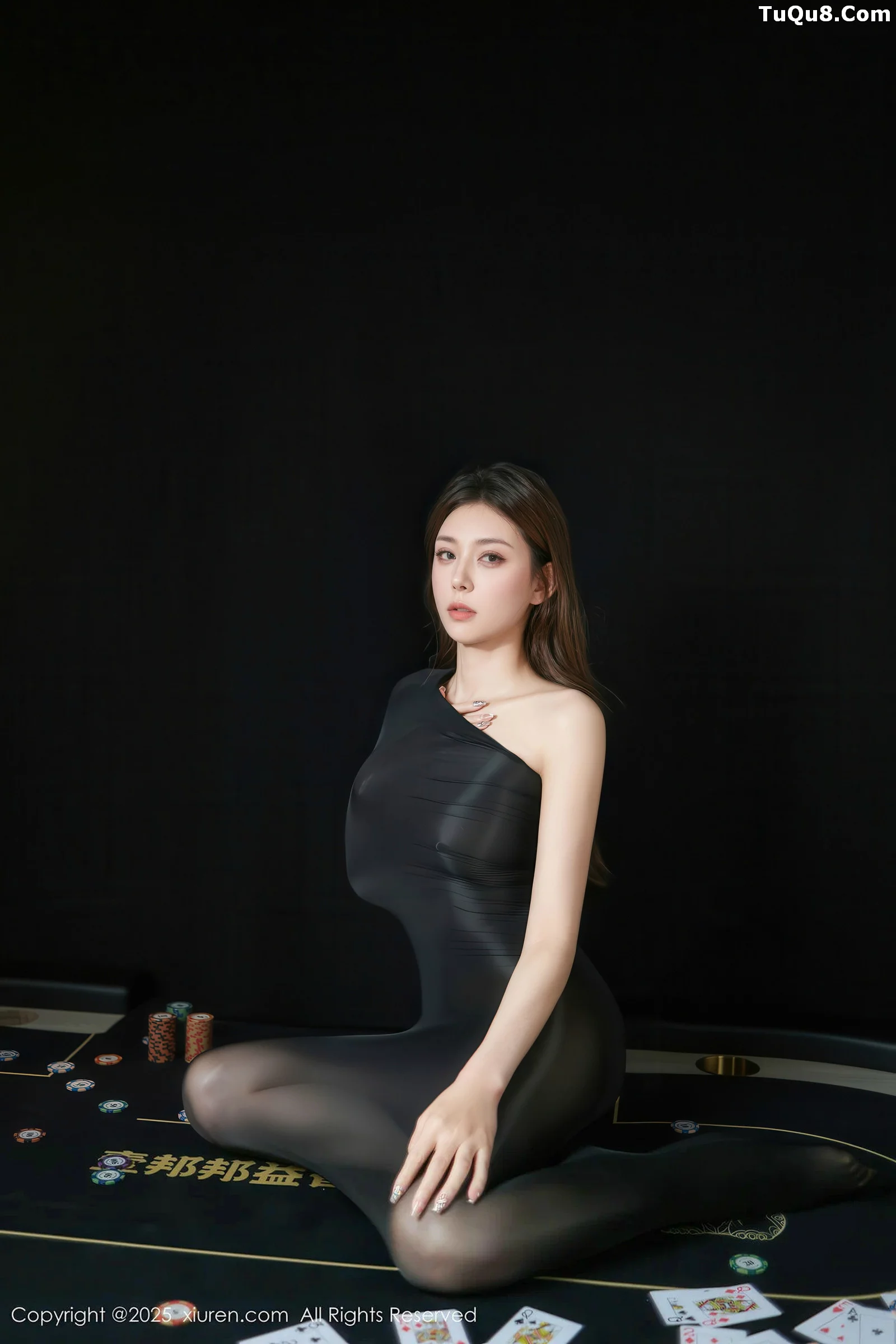 悦兮性感黑色薄透连体丝袜露黑色内衣秀曼妙身姿绝美写真 第 53 张