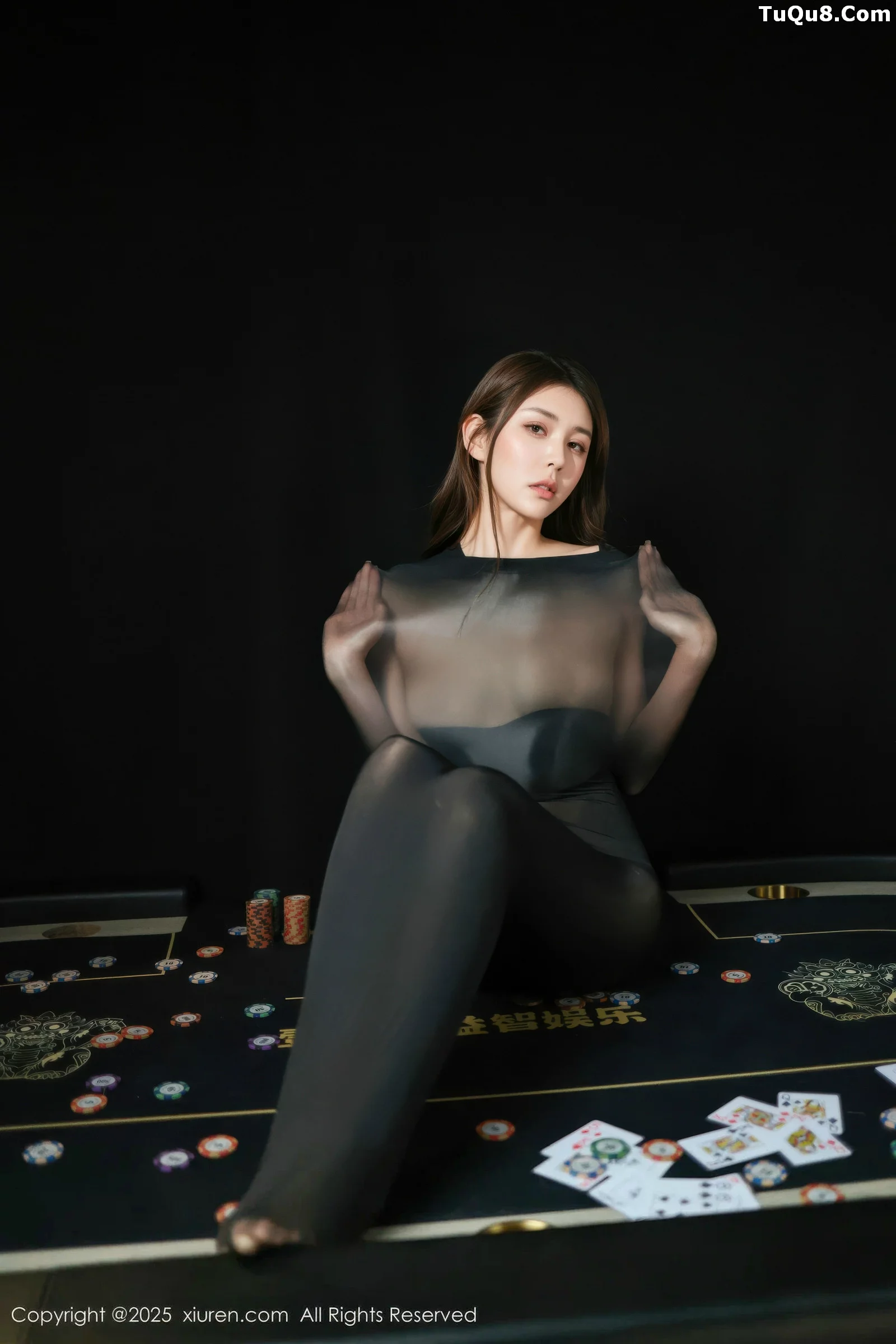悦兮性感黑色薄透连体丝袜露黑色内衣秀曼妙身姿绝美写真 第 66 张
