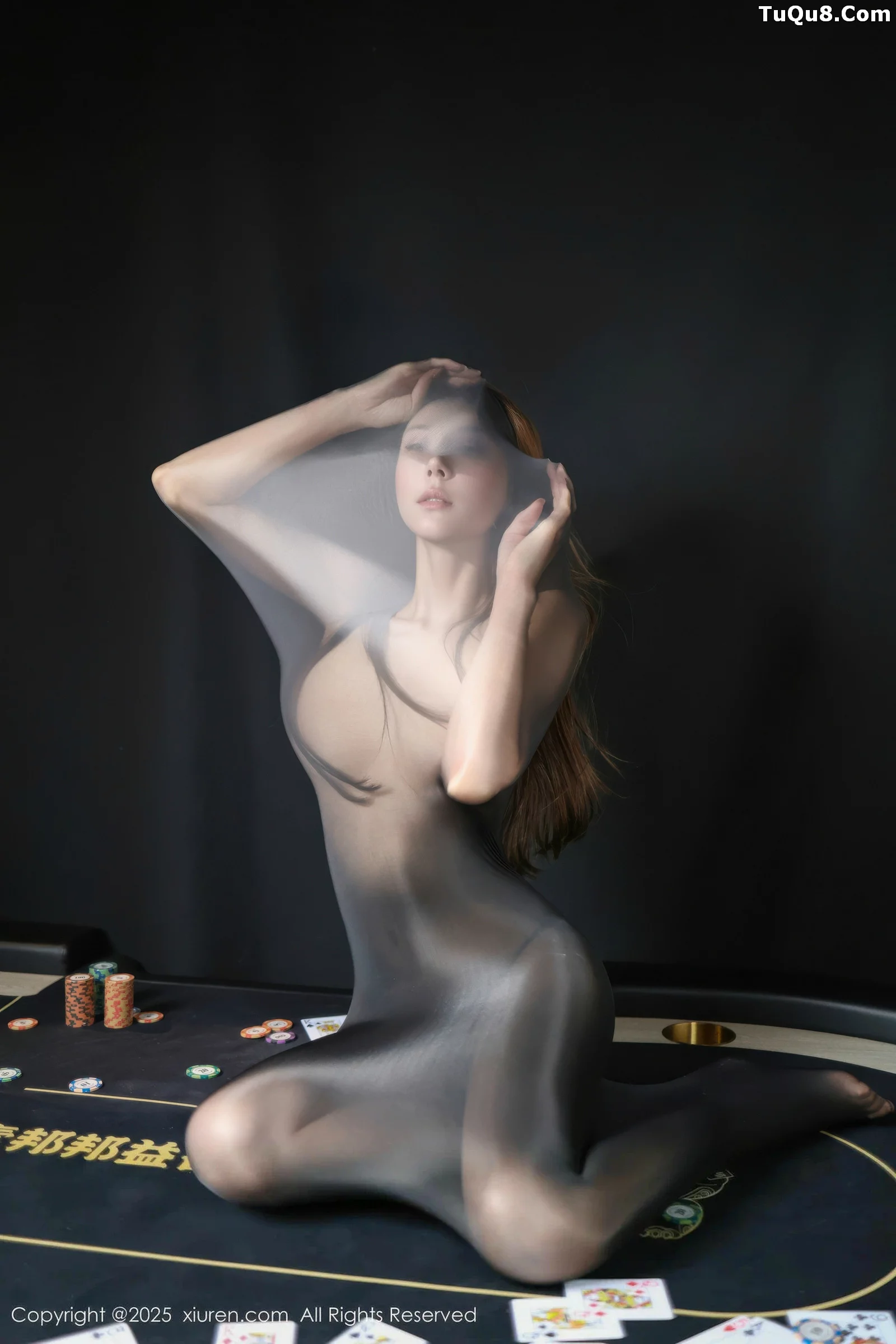 悦兮性感黑色薄透连体丝袜露黑色内衣秀曼妙身姿绝美写真 第 83 张