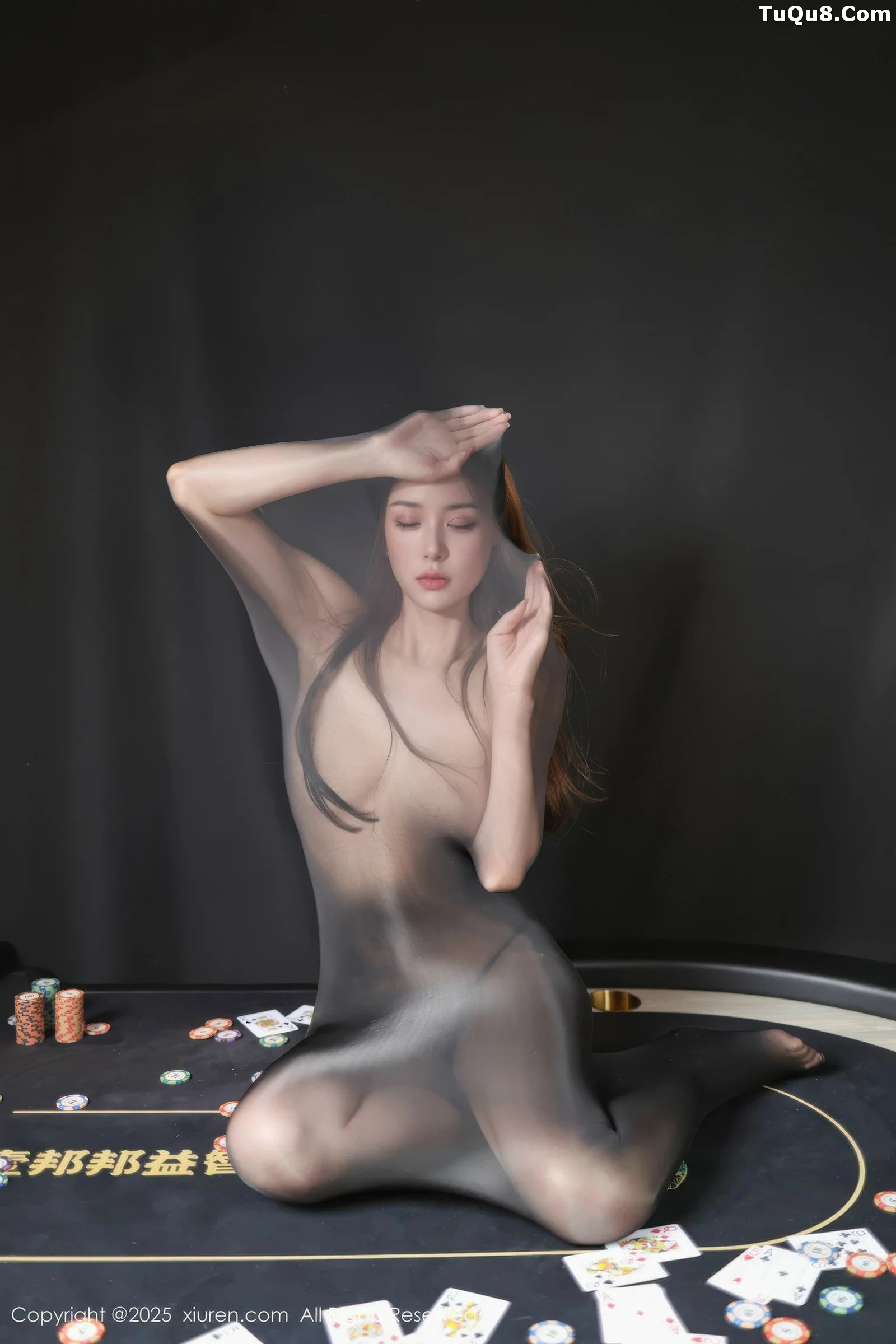 悦兮性感黑色薄透连体丝袜露黑色内衣秀曼妙身姿绝美写真 第 94 张