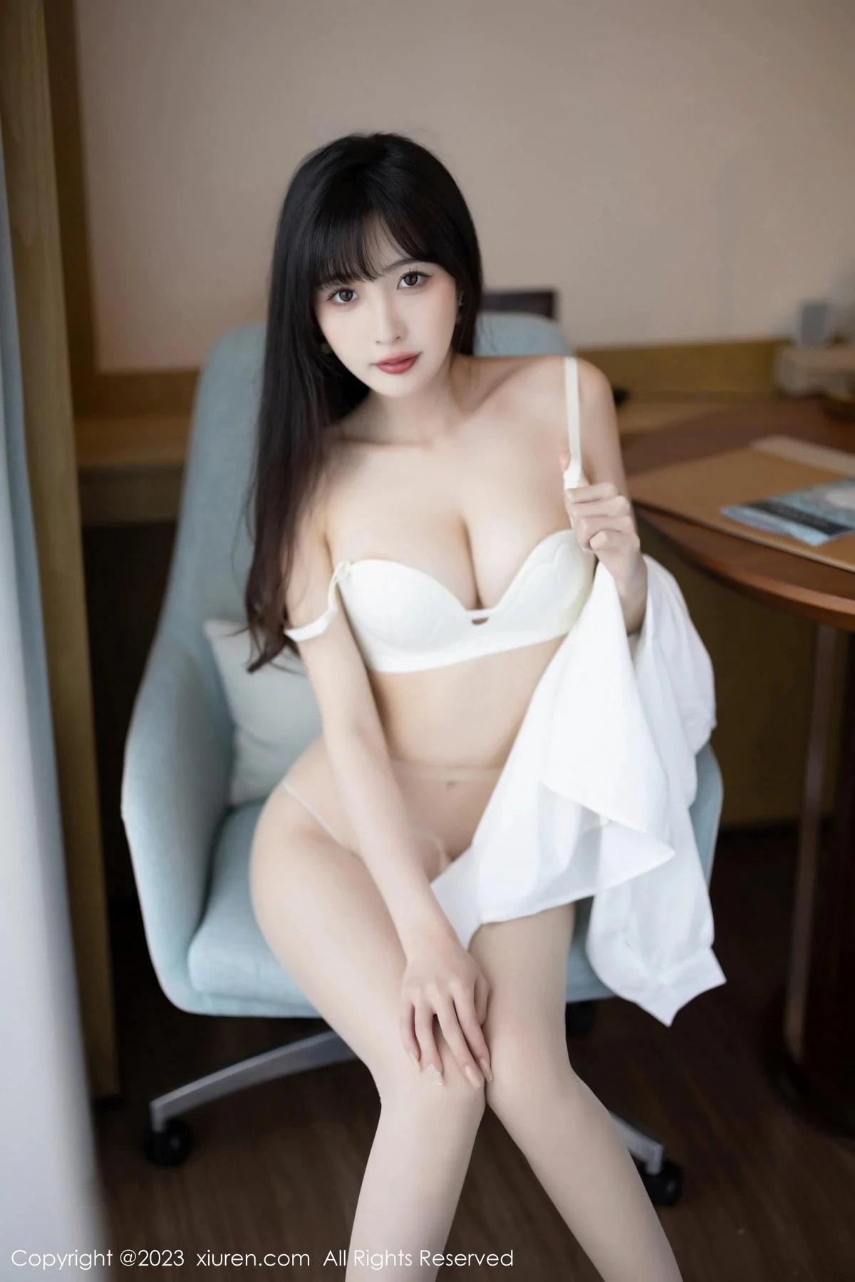 林星阑半脱露性感白色内衣配原色丝袜秀曼妙身姿绝美写真 第 32 张