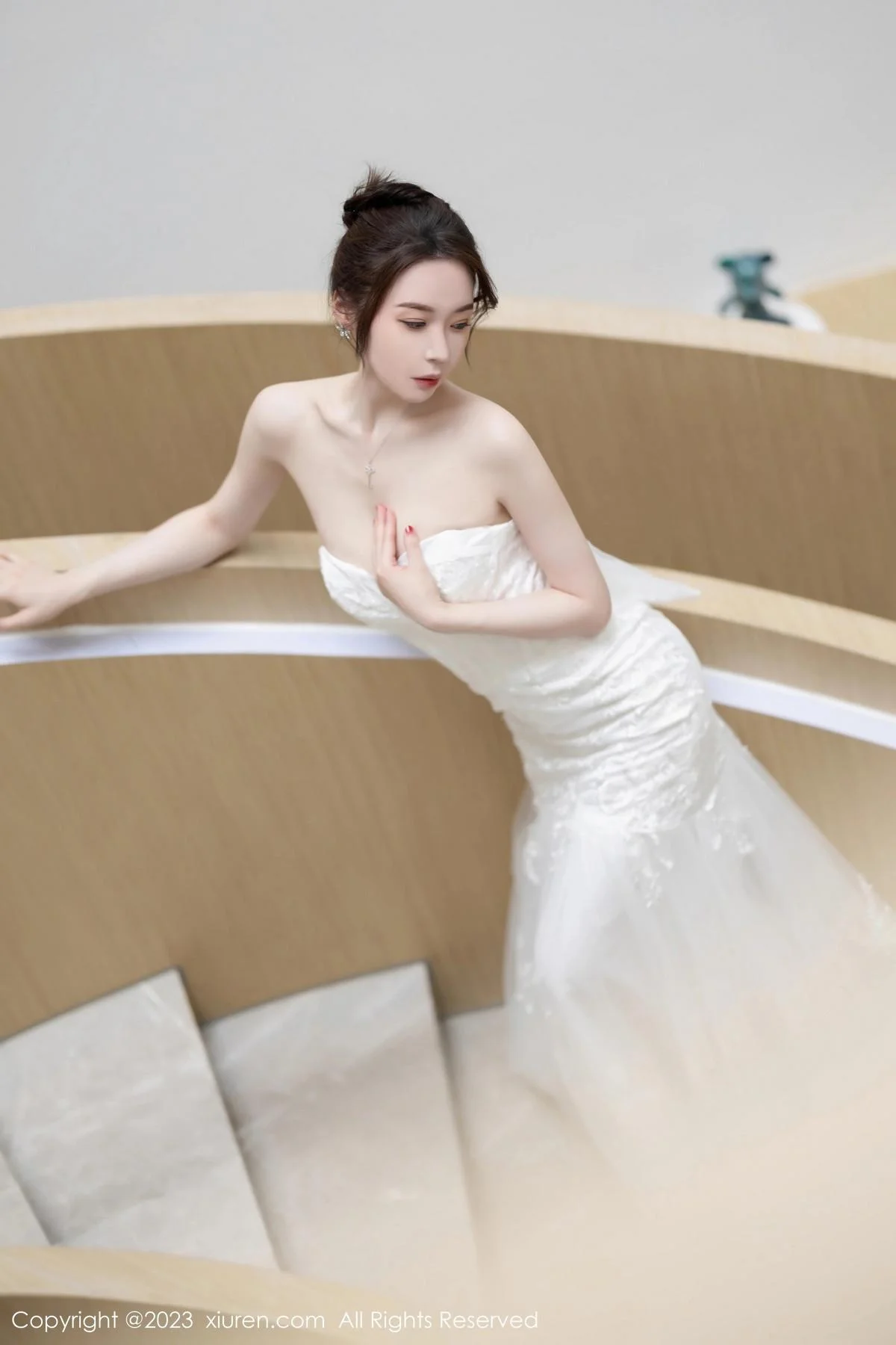 梦心玥安吉旅拍性感白色婚纱服饰半脱秀曼妙身姿绝美写真 第 25 张
