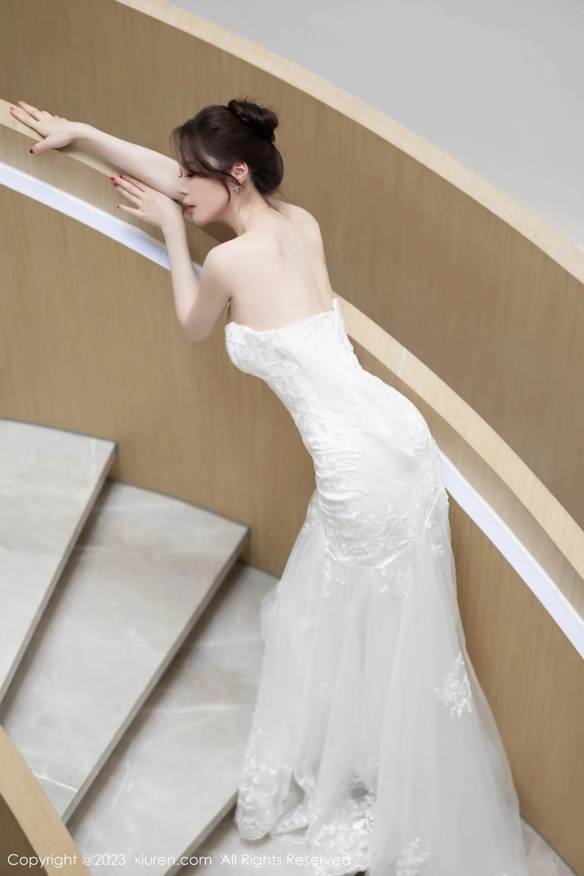 梦心玥安吉旅拍性感白色婚纱服饰半脱秀曼妙身姿绝美写真 第 26 张