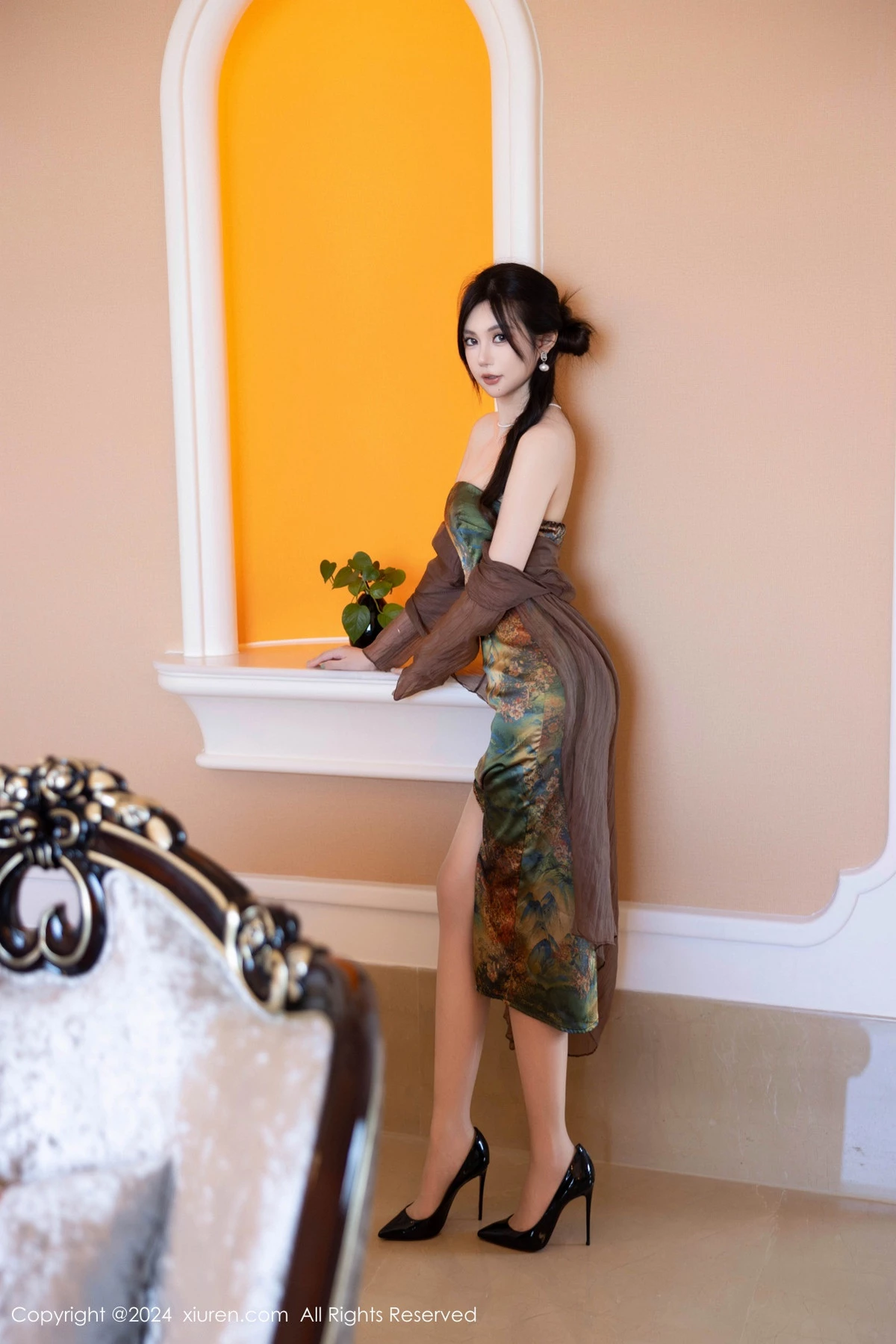 绮里嘉ula性感带图案短裙配闪亮肉丝秀曼妙身姿绝美写真 第 44 张