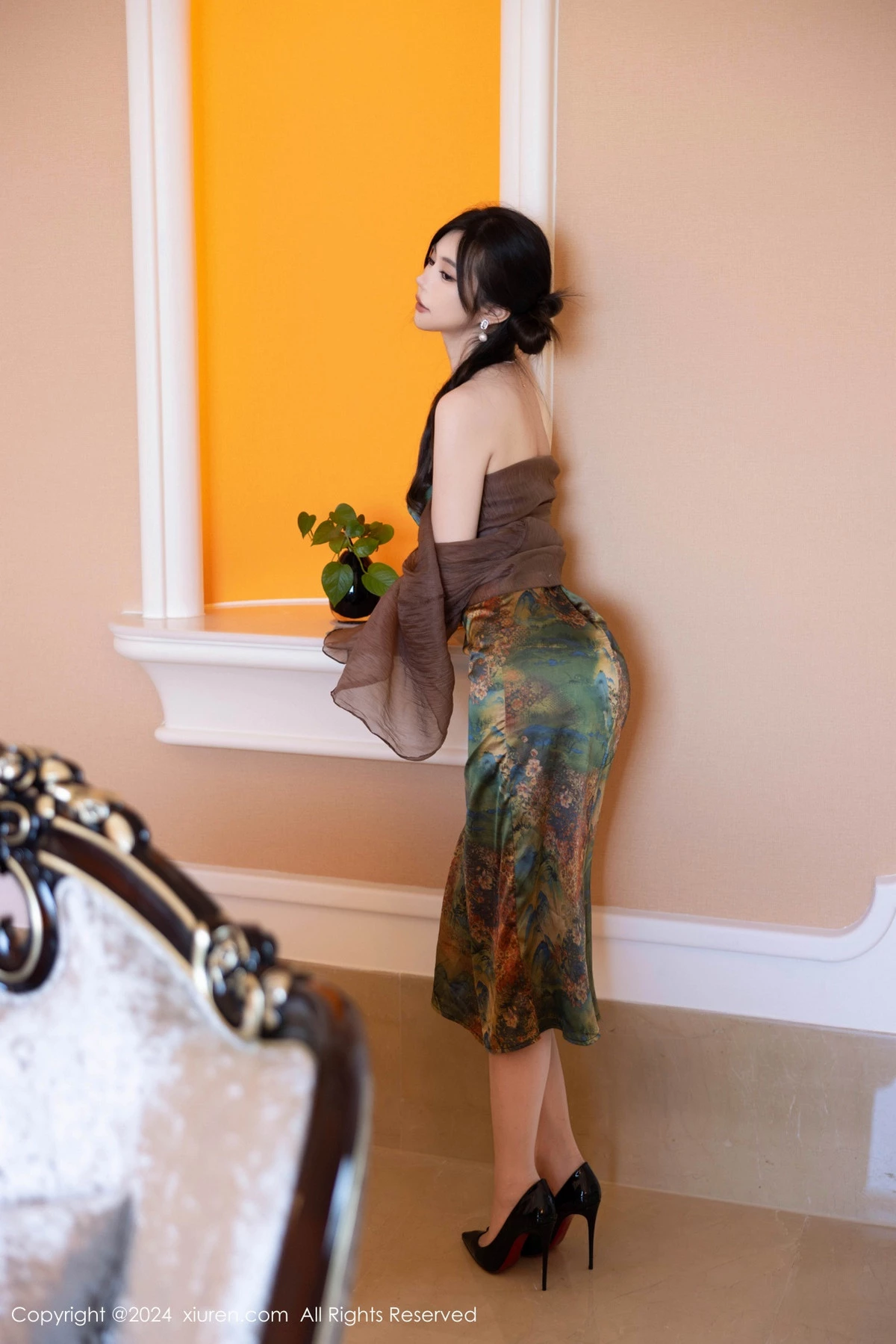 绮里嘉ula性感带图案短裙配闪亮肉丝秀曼妙身姿绝美写真 第 45 张