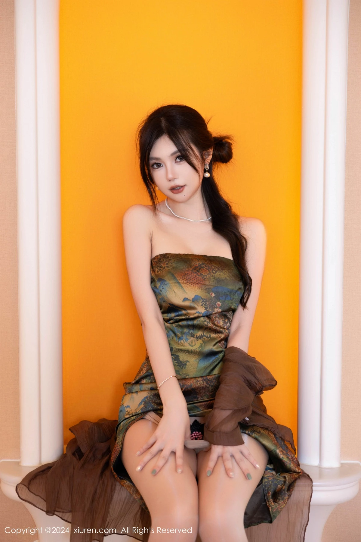 绮里嘉ula性感带图案短裙配闪亮肉丝秀曼妙身姿绝美写真 第 72 张