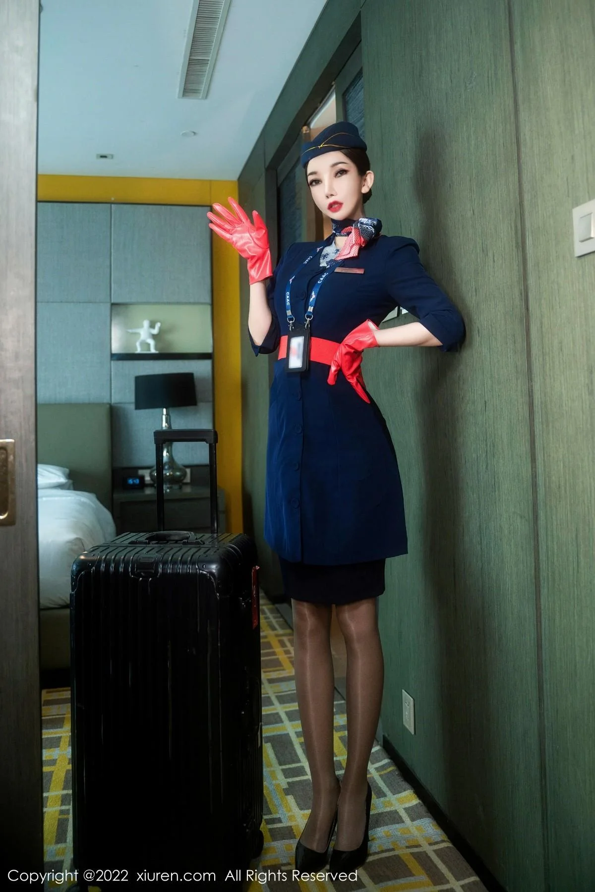陈怡曼御姐空乘系列私房半脱露透视内衣秀惹火身材绝美写真 第 6 张