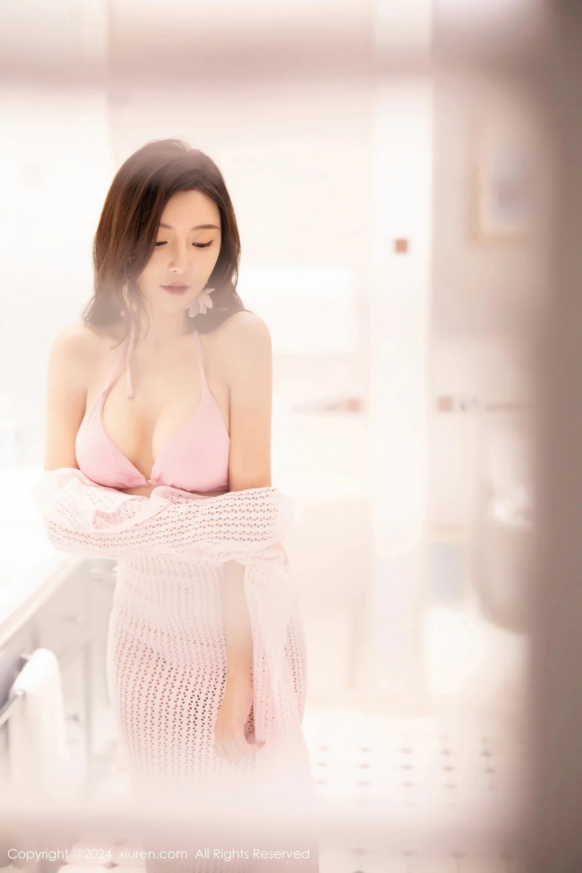 王馨瑶yanni黑色轻透情趣服+粉色比基尼秀完美身材绝美写真 第 33 张