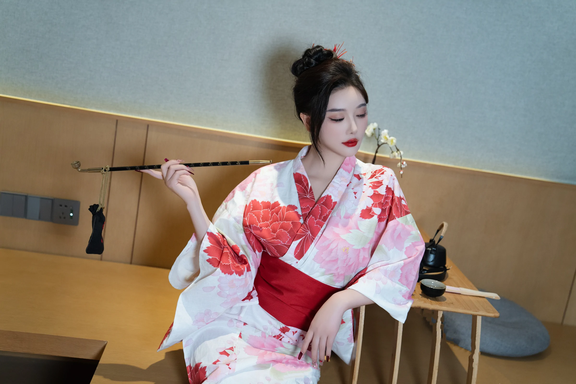 [秀人付费] 杨晨晨Yome 诱人私拍福利 和服日系风 第 10 张