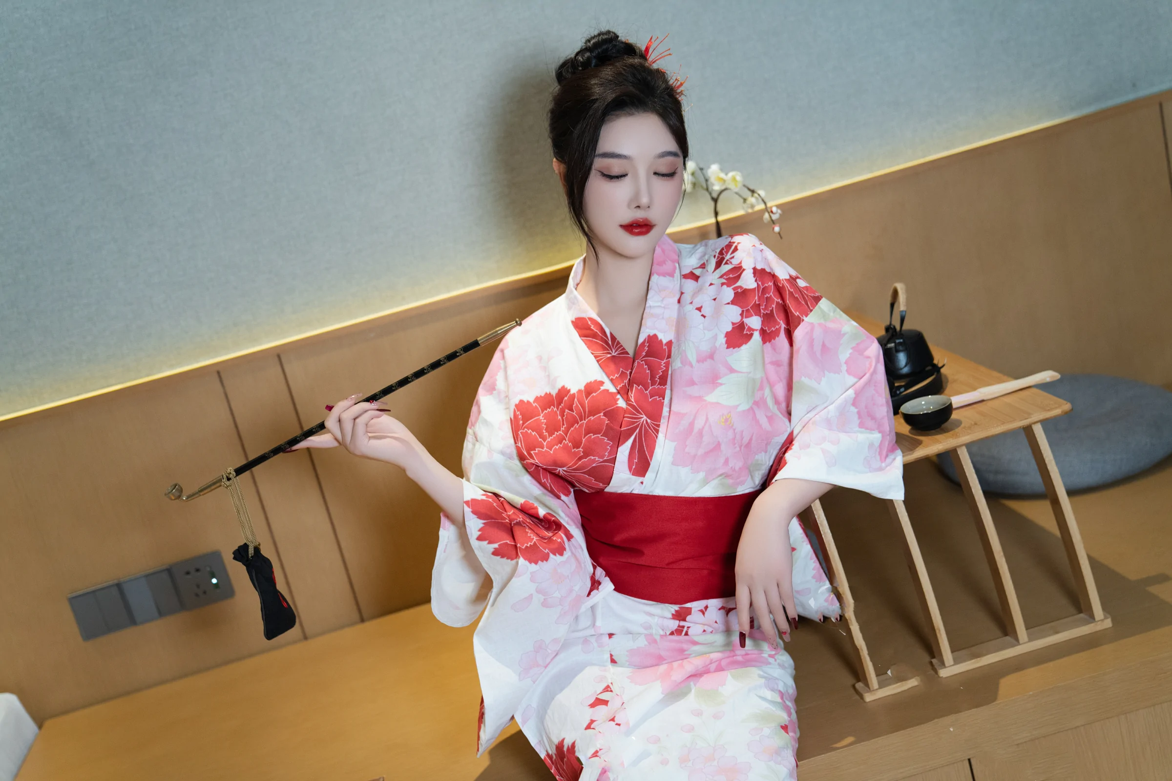[秀人付费] 杨晨晨Yome 诱人私拍福利 和服日系风 第 11 张