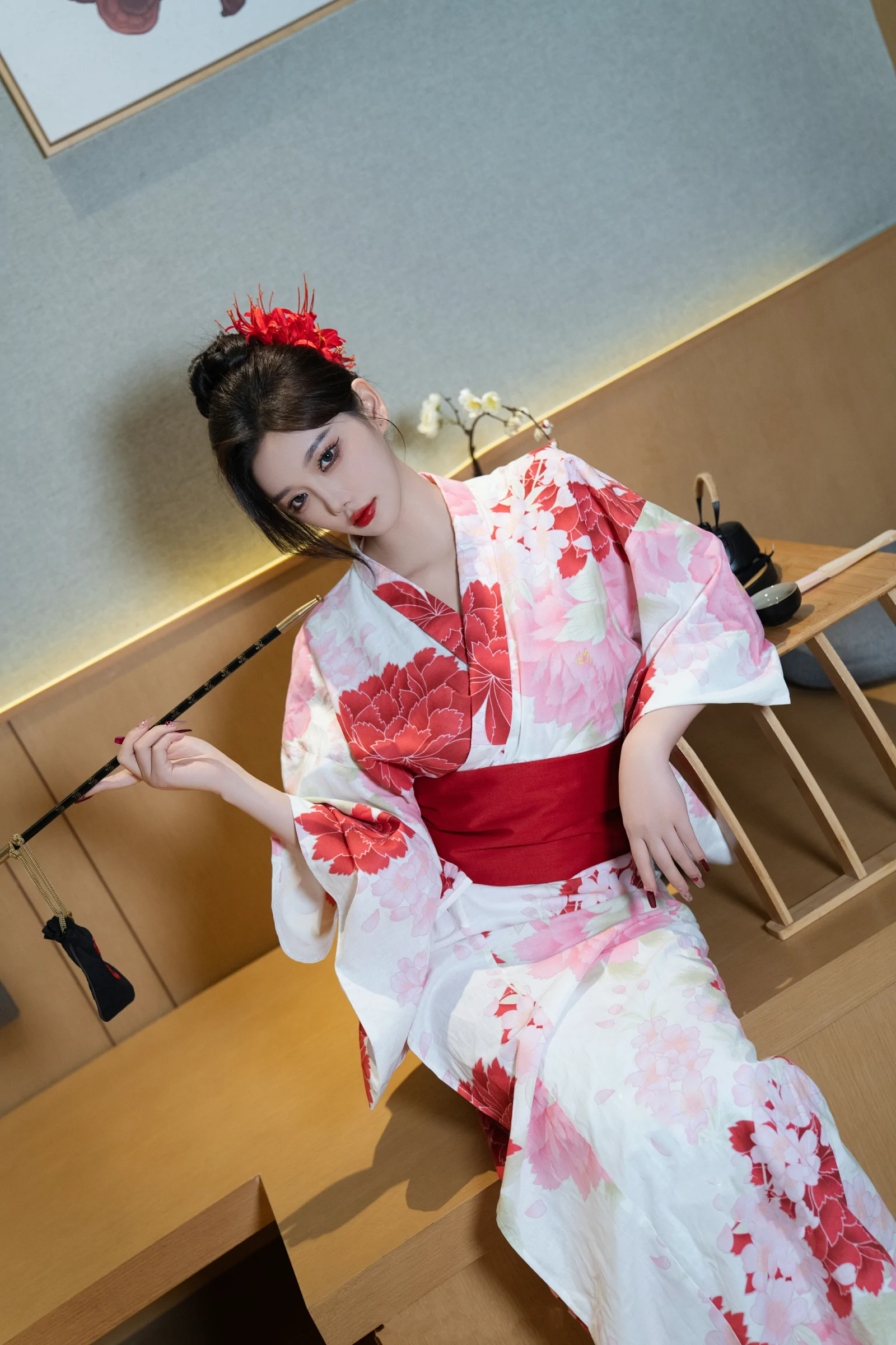 [秀人付费] 杨晨晨Yome 诱人私拍福利 和服日系风 第 13 张