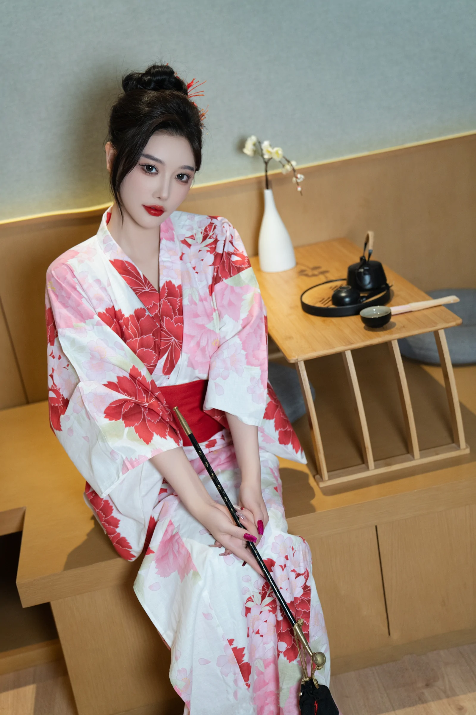 [秀人付费] 杨晨晨Yome 诱人私拍福利 和服日系风 第 15 张