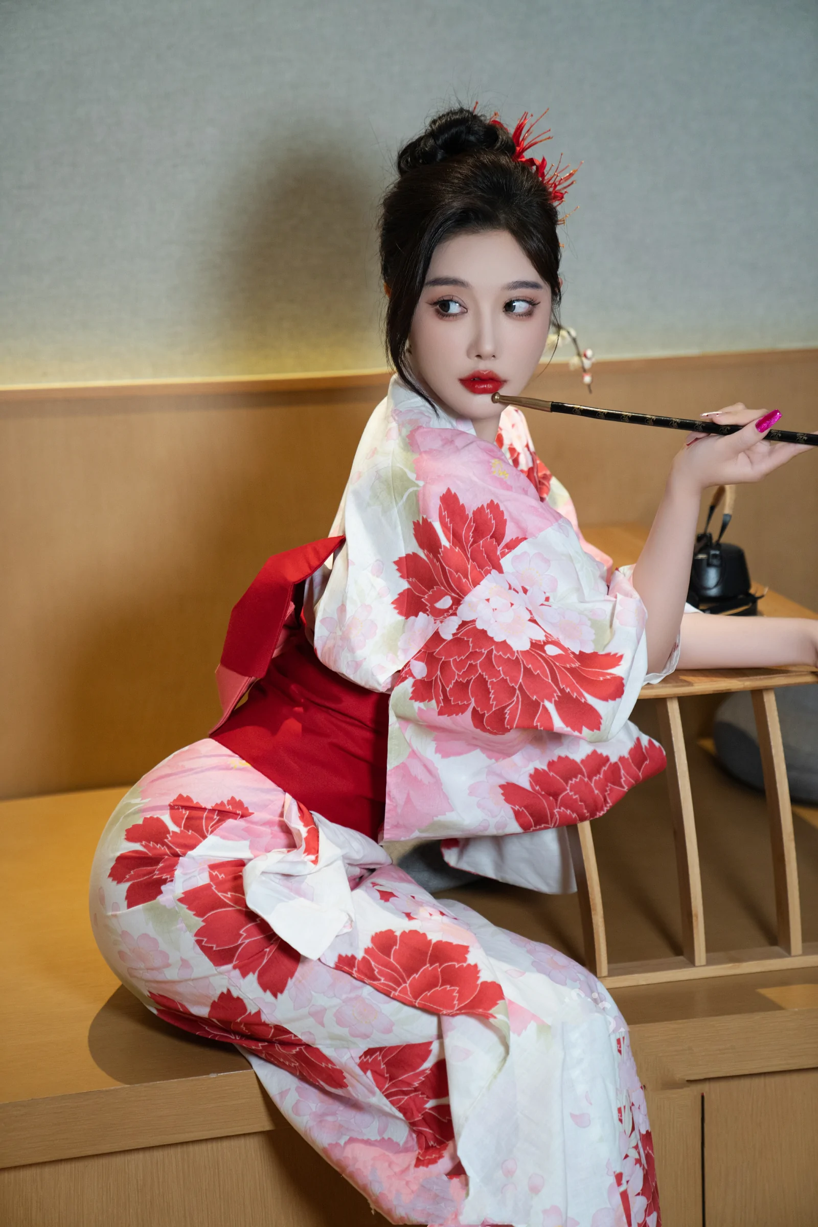 [秀人付费] 杨晨晨Yome 诱人私拍福利 和服日系风 第 36 张
