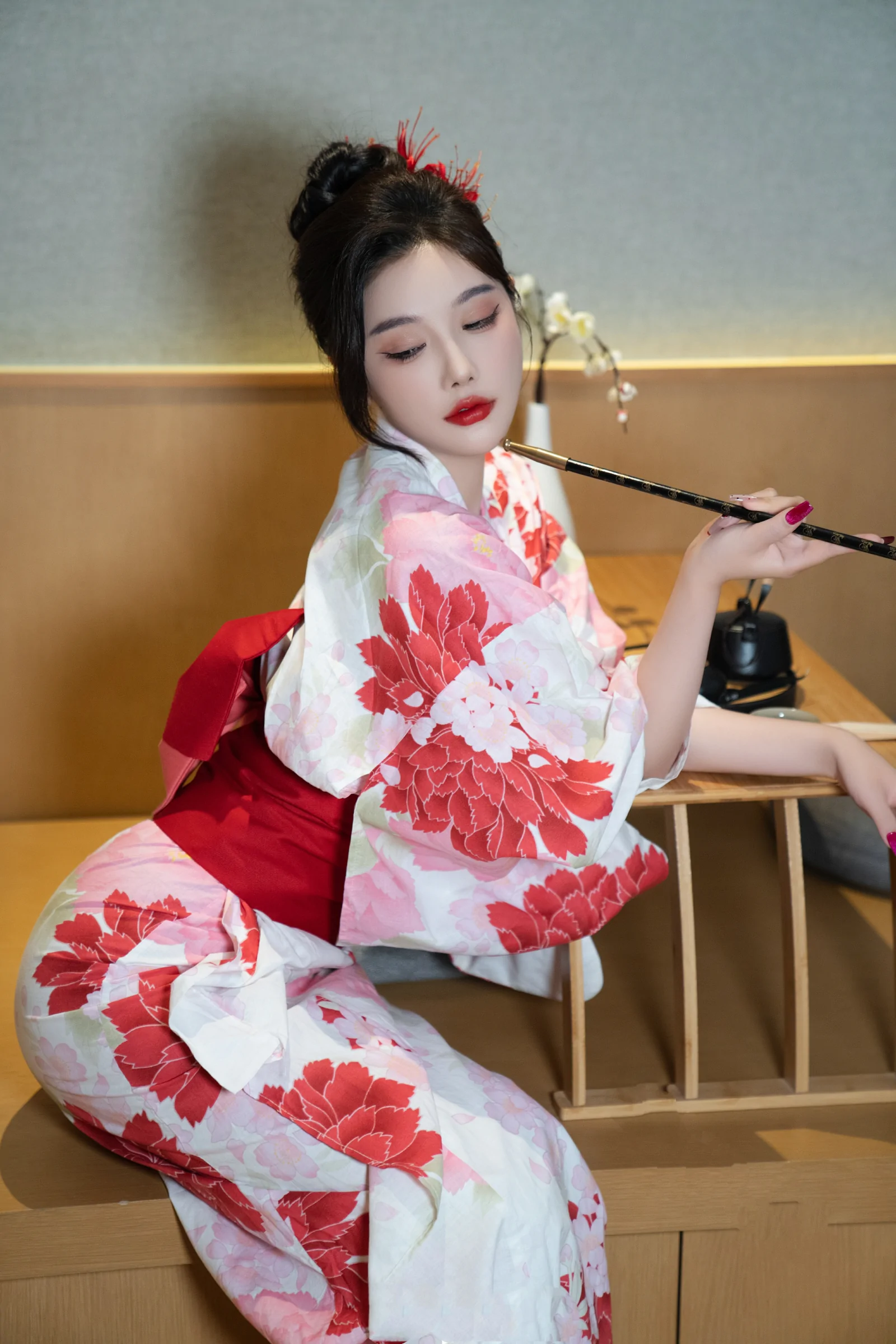 [秀人付费] 杨晨晨Yome 诱人私拍福利 和服日系风 第 37 张