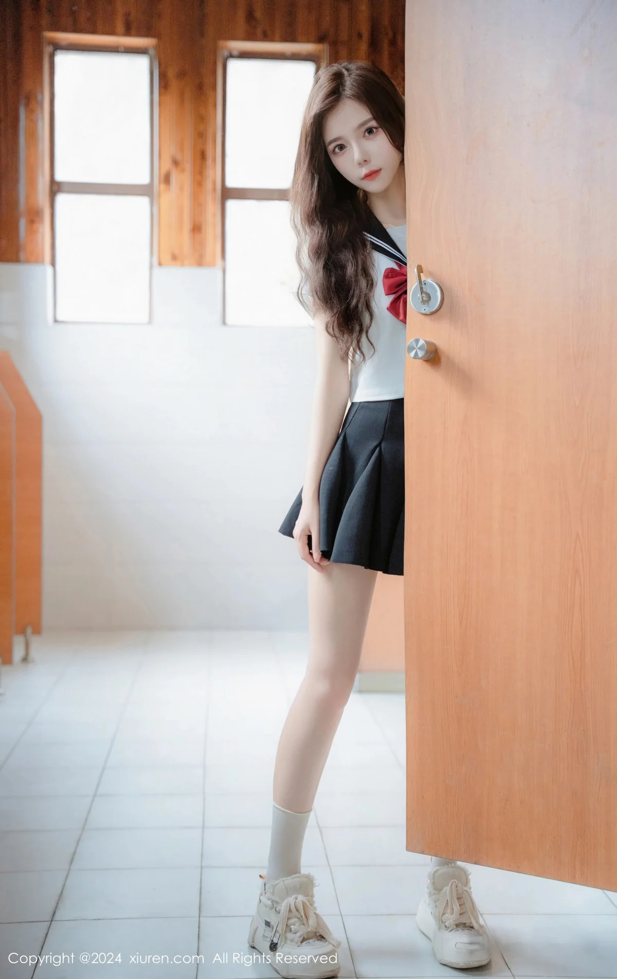 拍黄瓜girl性感JK制服露白色蕾丝内衣秀曼妙身姿绝美写真 第 44 张