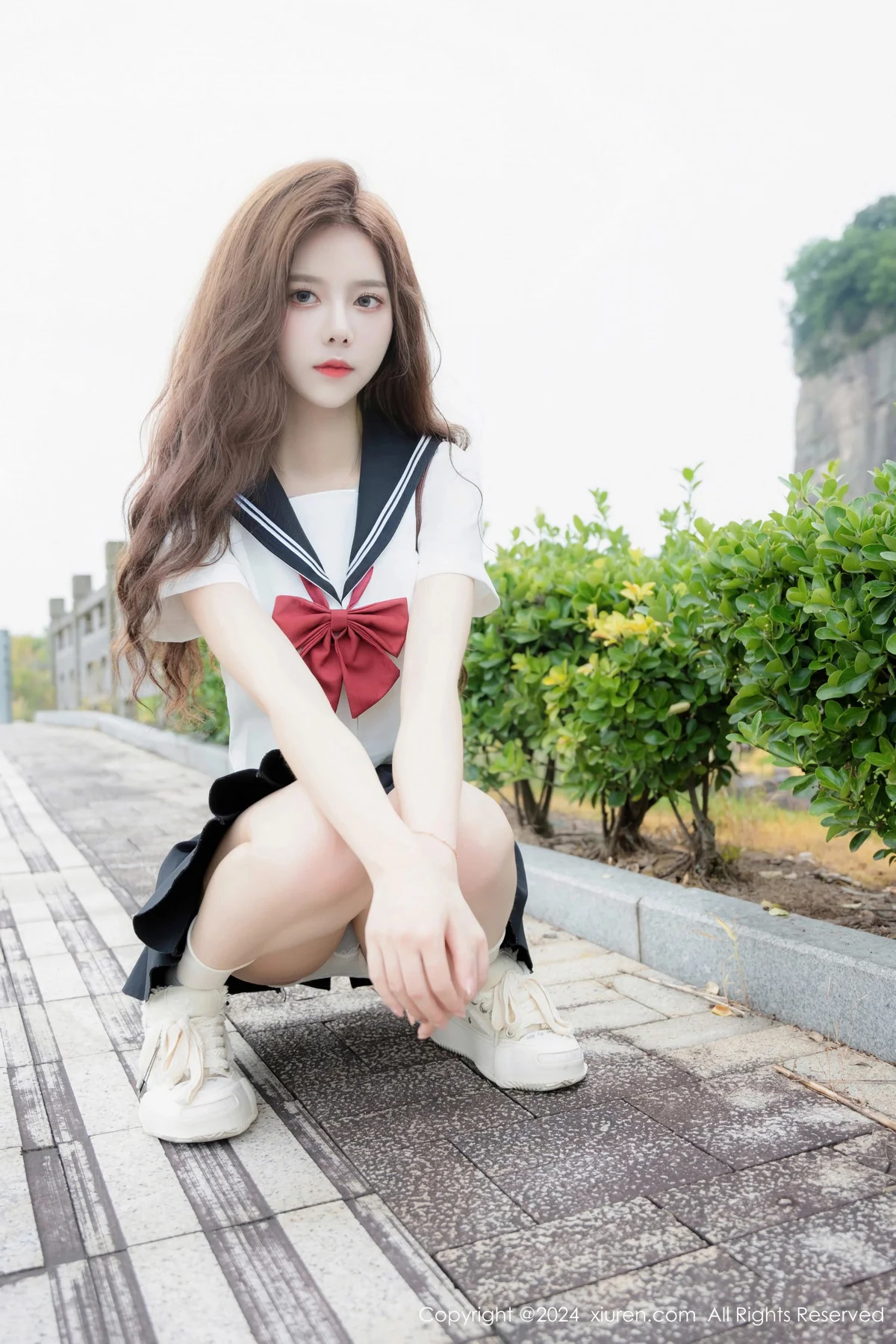 拍黄瓜girl性感JK制服露白色蕾丝内衣秀曼妙身姿绝美写真 第 75 张