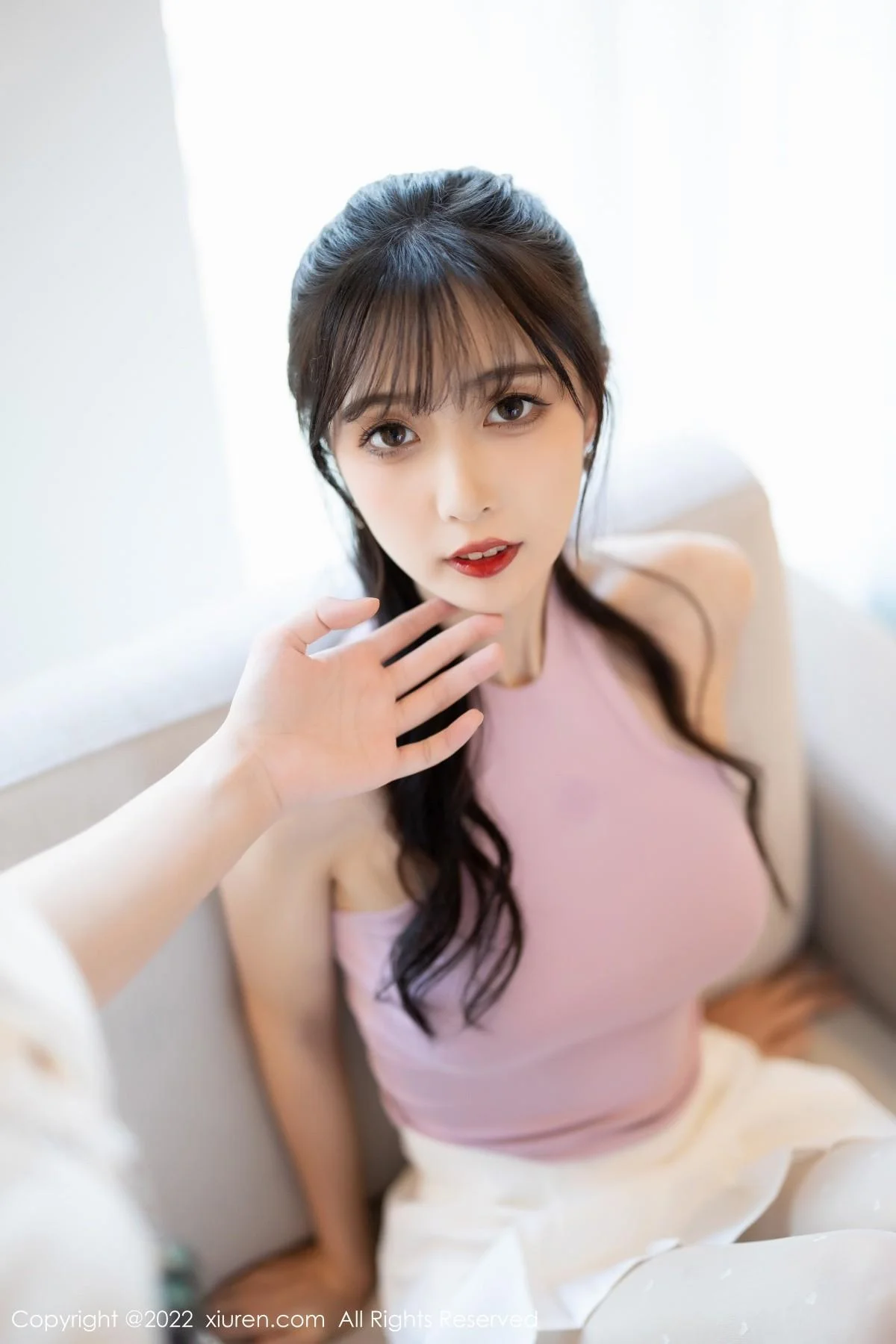林星阑性感淡紫真空上衣配白短裙秀曼妙身姿迷人绝美写真 第 21 张