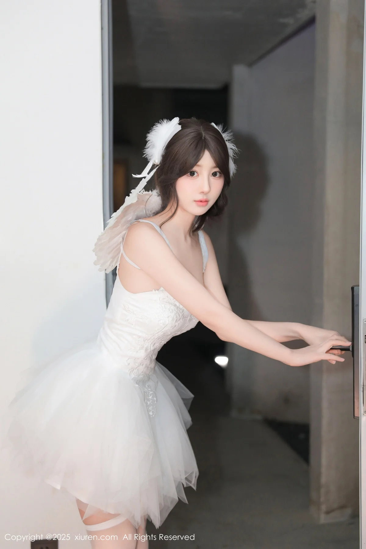 桃妖夭天使装扮露性感白色内衣配白丝袜秀曼妙身材绝美写真 第 44 张