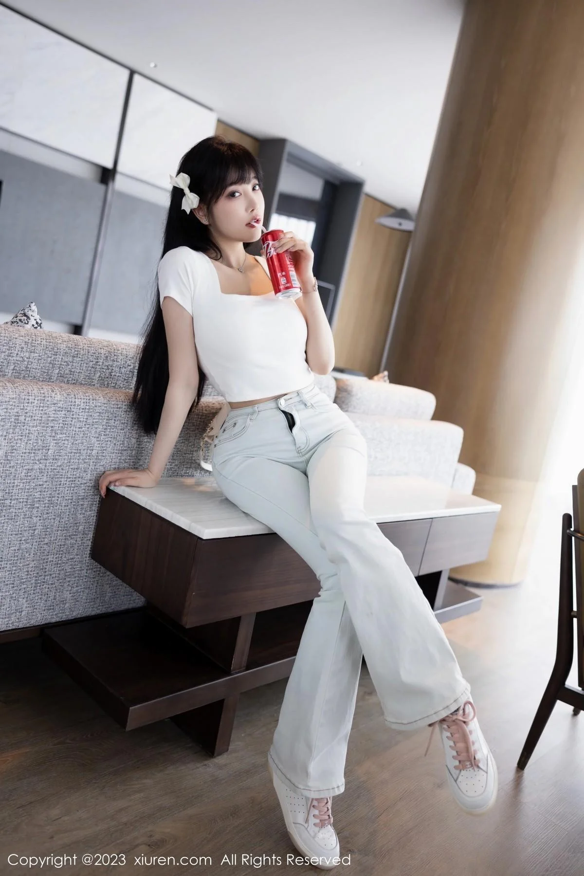 杨晨晨Yome私房性感浅色内衣配超薄无内肉丝完美绝美写真 第 18 张