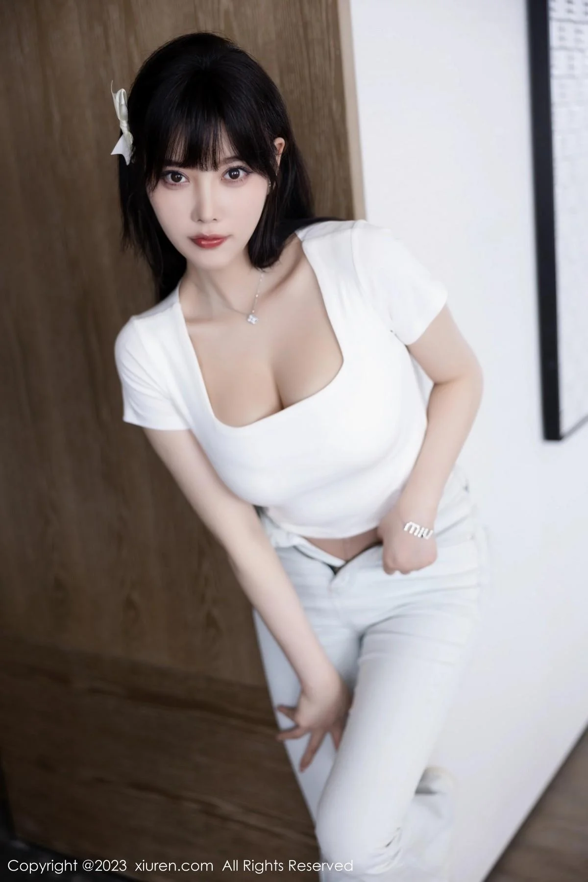 杨晨晨Yome私房性感浅色内衣配超薄无内肉丝完美绝美写真 第 28 张