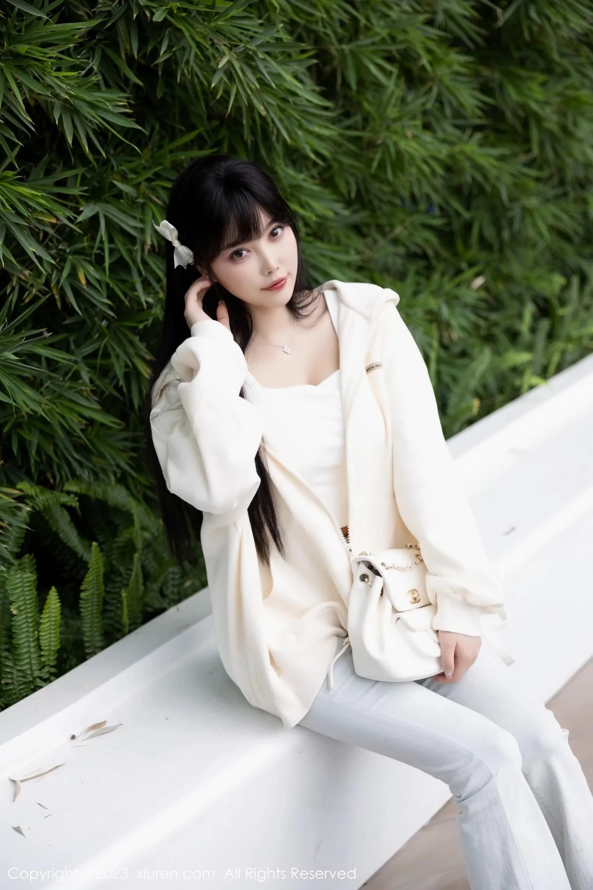 杨晨晨Yome私房性感浅色内衣配超薄无内肉丝完美绝美写真 第 6 张