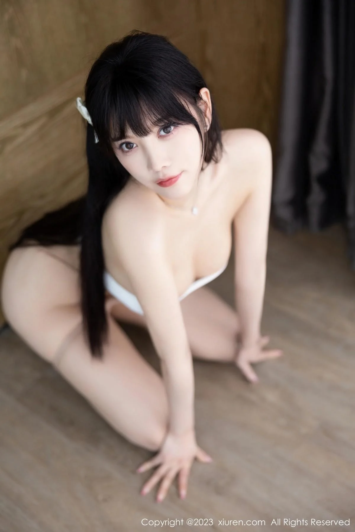 杨晨晨Yome私房性感浅色内衣配超薄无内肉丝完美绝美写真 第 89 张