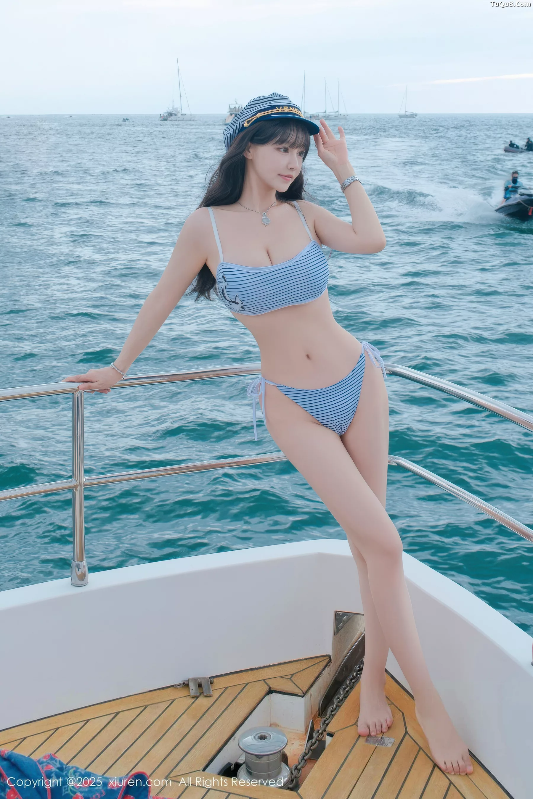 朱可儿Flora户外性感蓝色比基尼秀丰满身材惹火绝美写真 第 28 张