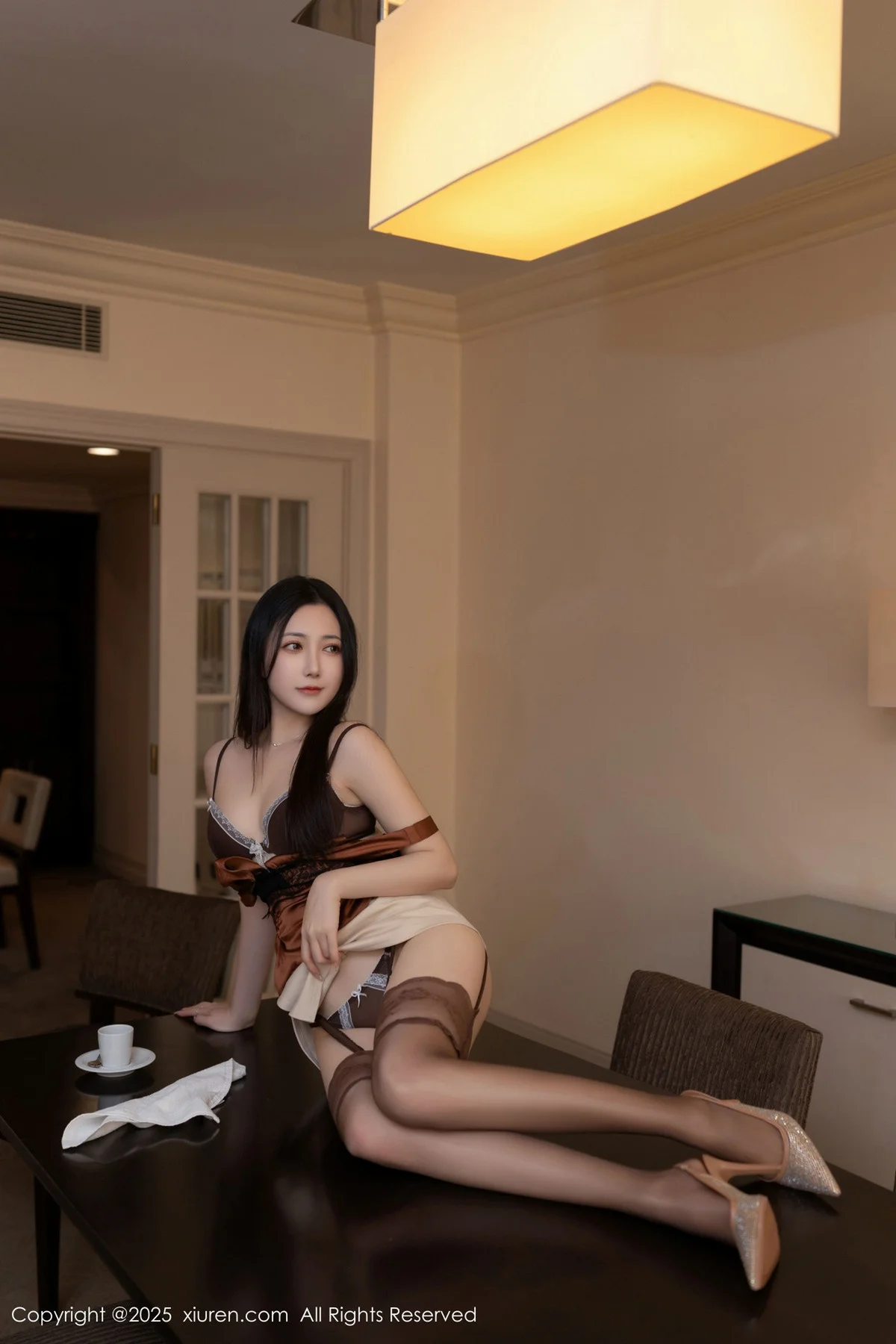 鱼子酱Fish私房性感黑色内衣配黑丝吊袜秀曼妙身姿绝美写真 第 41 张