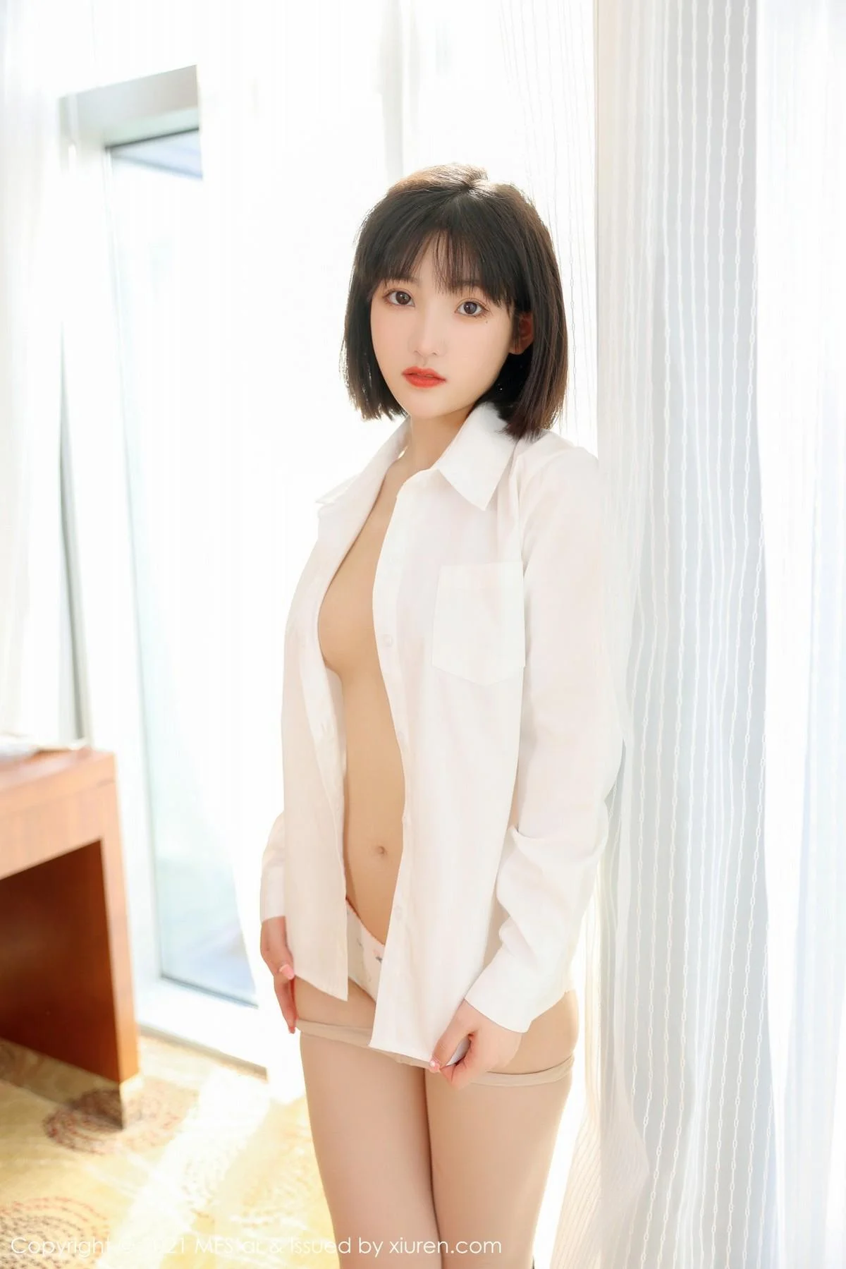 甜筒晓彤居家女友主题粉色内衣配肉丝裤袜甜美可人写真 第 96 张