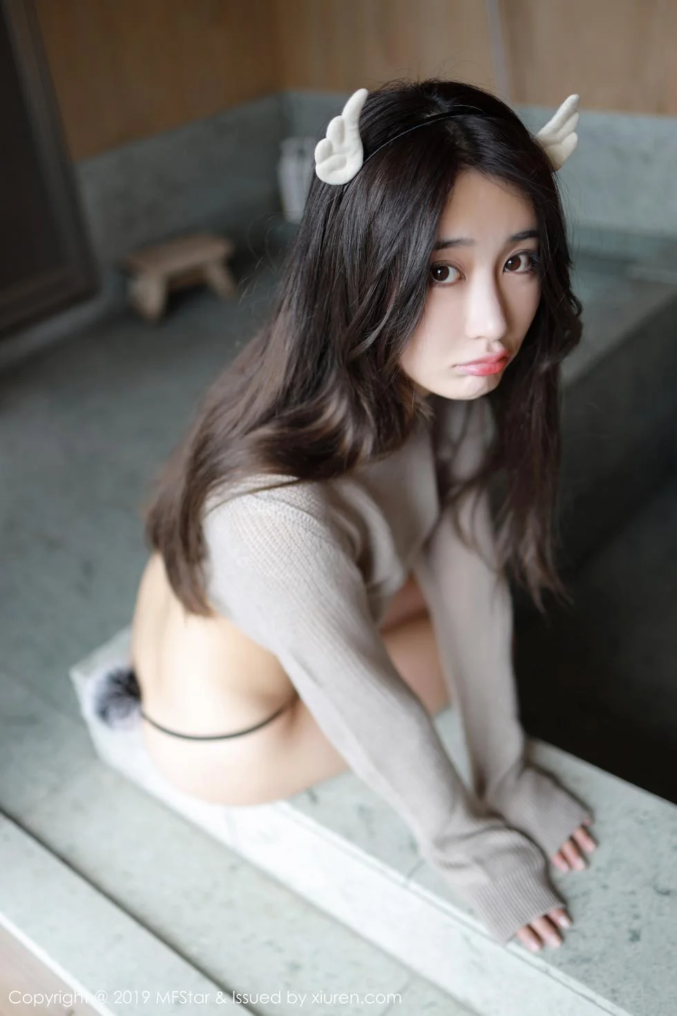 Betty林子欣日本旅拍半截真空毛衣露半球惹火绝美写真 第 69 张