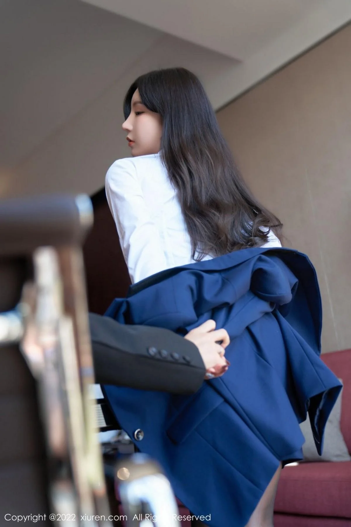 周于希Sally职场风云黑色蕾丝情趣内衣秀惹火身材绝美写真 第 19 张