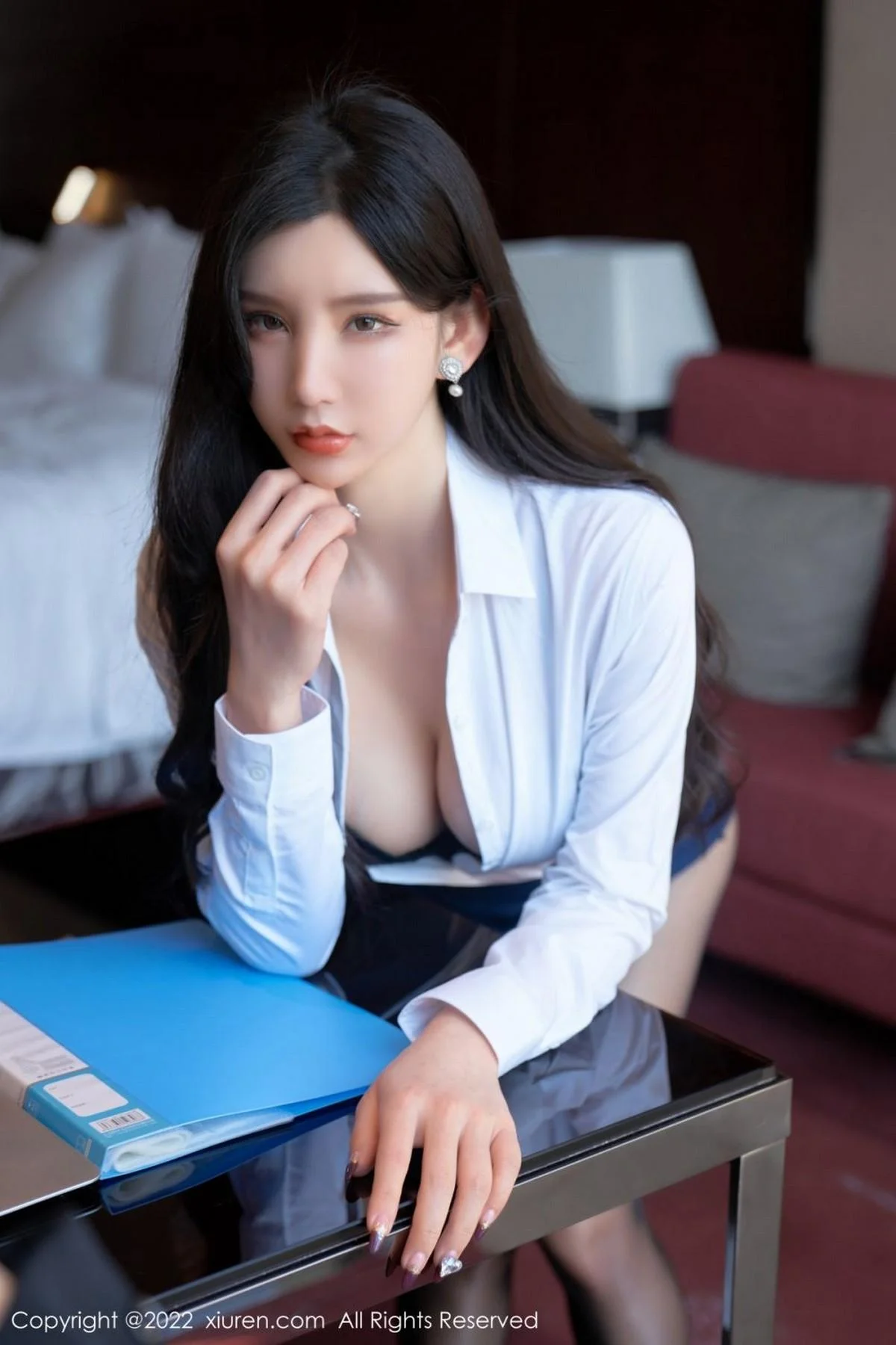 周于希Sally职场风云黑色蕾丝情趣内衣秀惹火身材绝美写真 第 23 张
