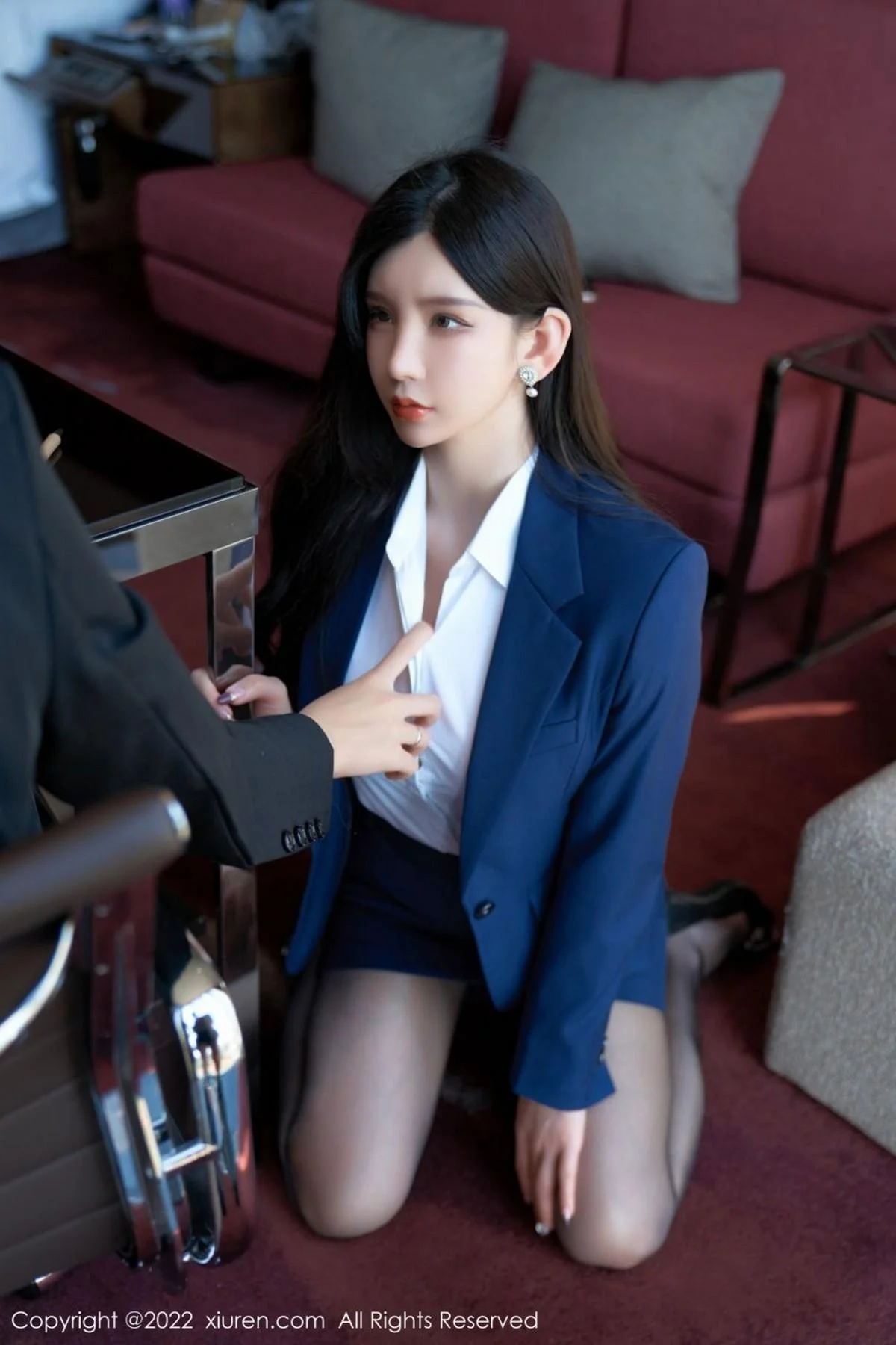 周于希Sally职场风云黑色蕾丝情趣内衣秀惹火身材绝美写真 第 47 张