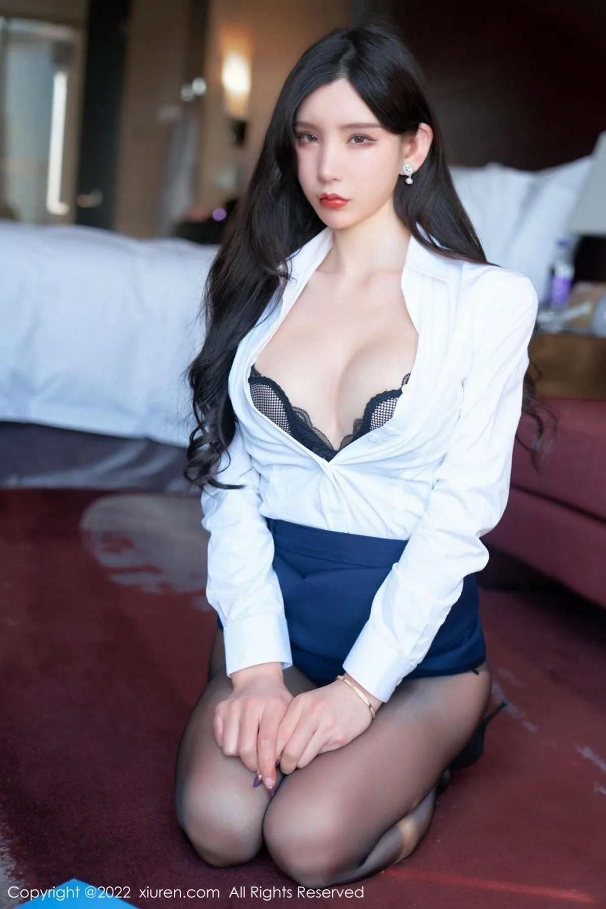 周于希Sally职场风云黑色蕾丝情趣内衣秀惹火身材绝美写真 第 58 张