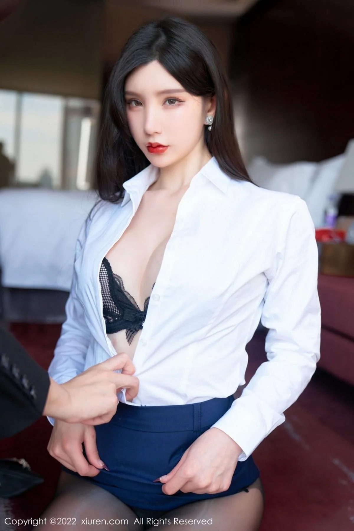 周于希Sally职场风云黑色蕾丝情趣内衣秀惹火身材绝美写真 第 67 张
