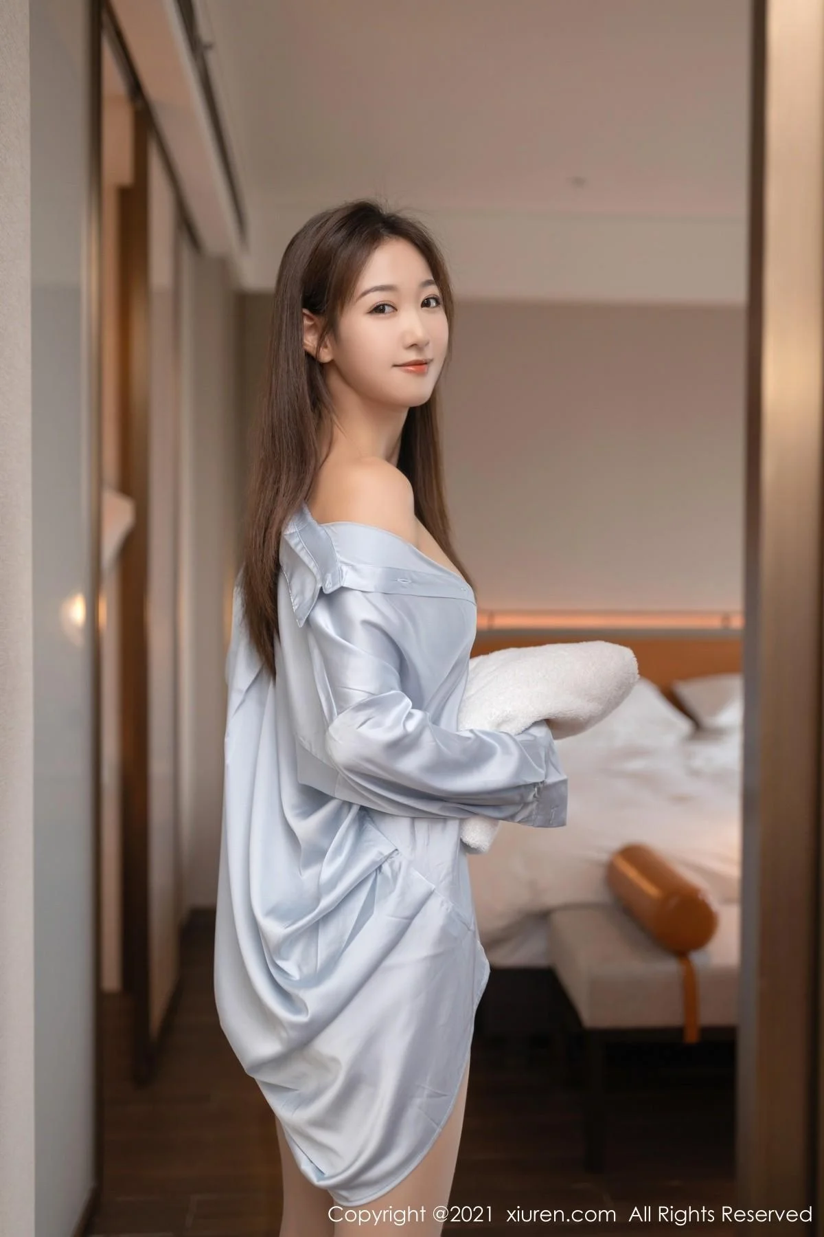 唐安琪江浙沪旅拍男友衬衫主题开档肉丝秀翘臀绝美写真 第 30 张